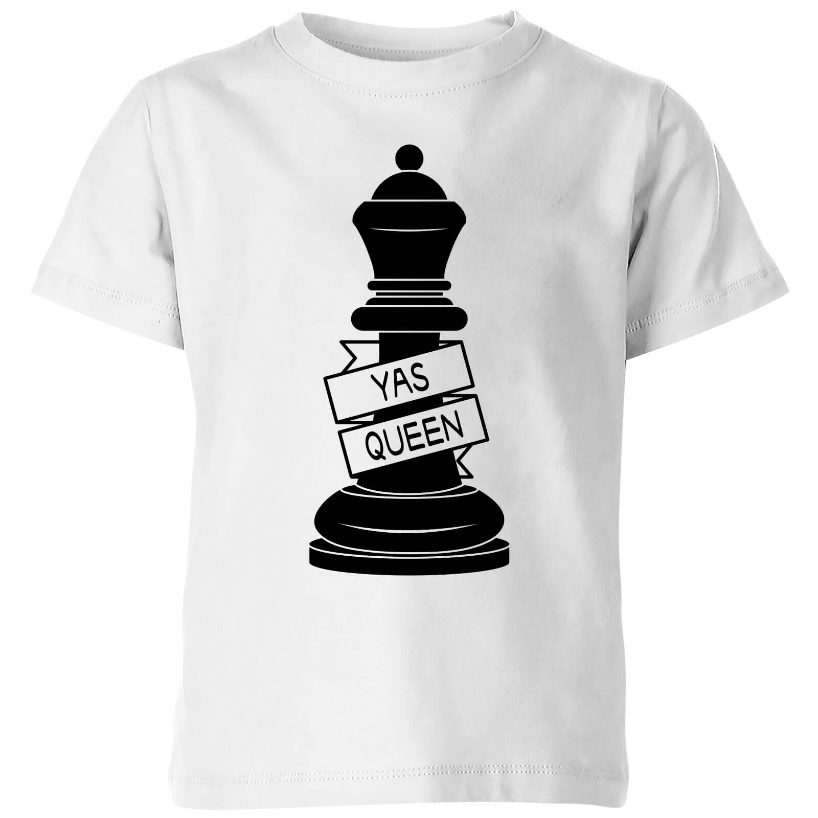 Queen Chess Piece Yas Queen Kids' T-Shirt - White - 3-4 Years - White