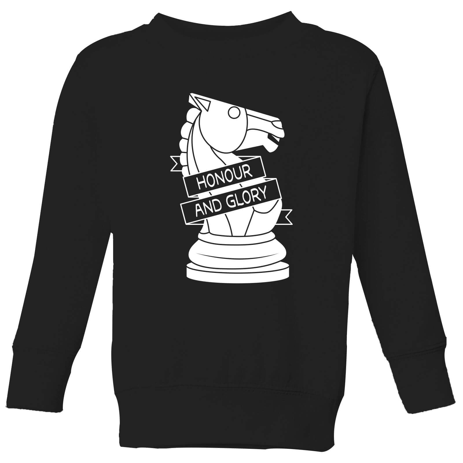 Knight Chess Piece Kids' Sweatshirt - Black - 9-10 Years - Black