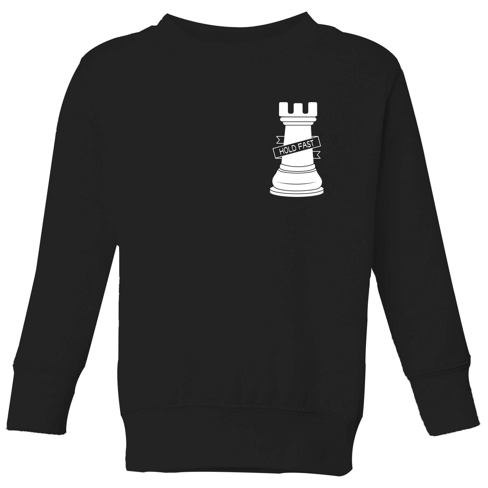 Hold Fast Pocket Print Kids' Sweatshirt - Black - 11-12 Years - Black