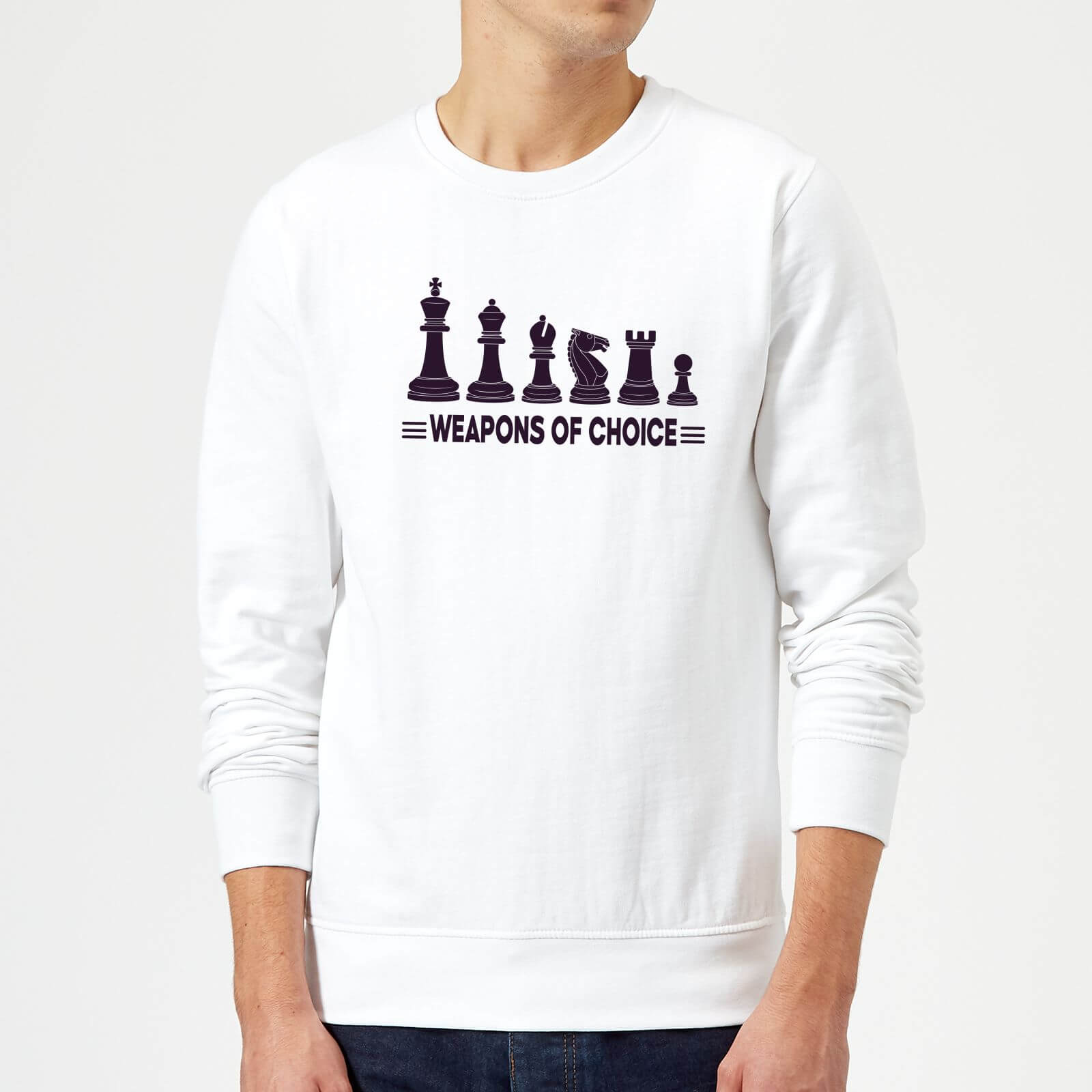 Weapons Of Choice Sweatshirt - White - S - White
