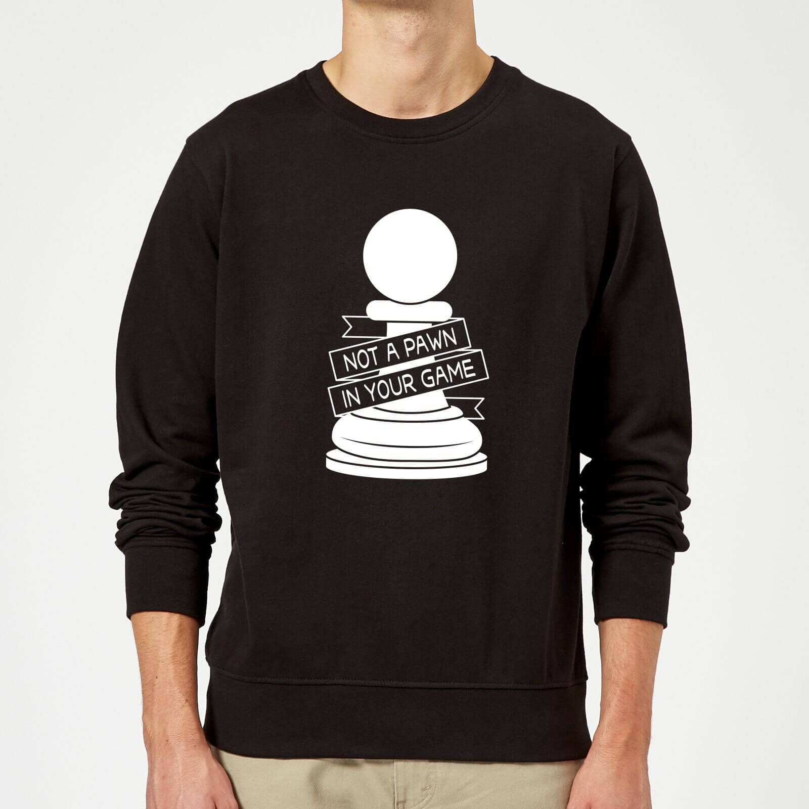 Pawn Chess Piece Sweatshirt - Black - S - Black