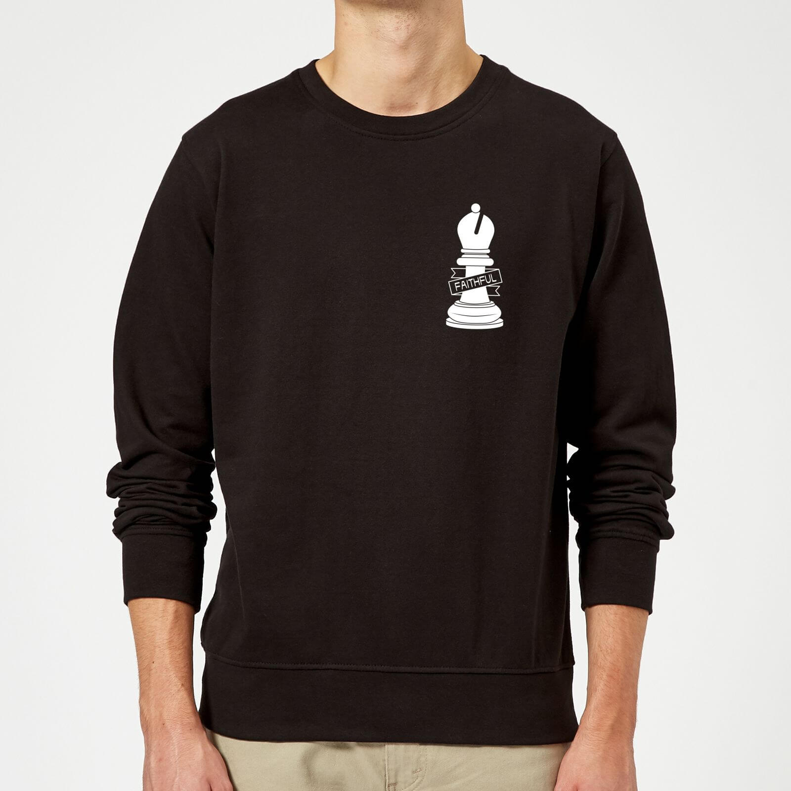 Faithful Pocket Print Sweatshirt - Black - S - Black