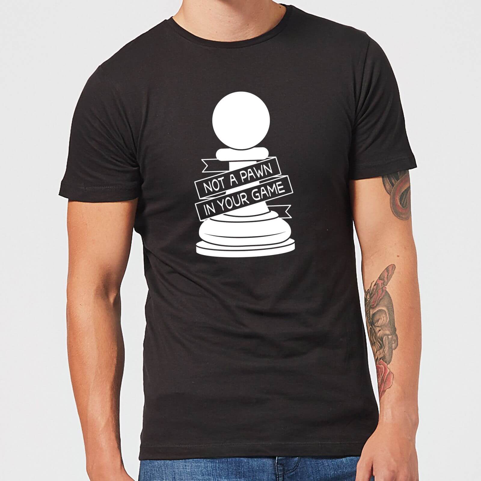Pawn Chess Piece Men's T-Shirt - Black - S - Black