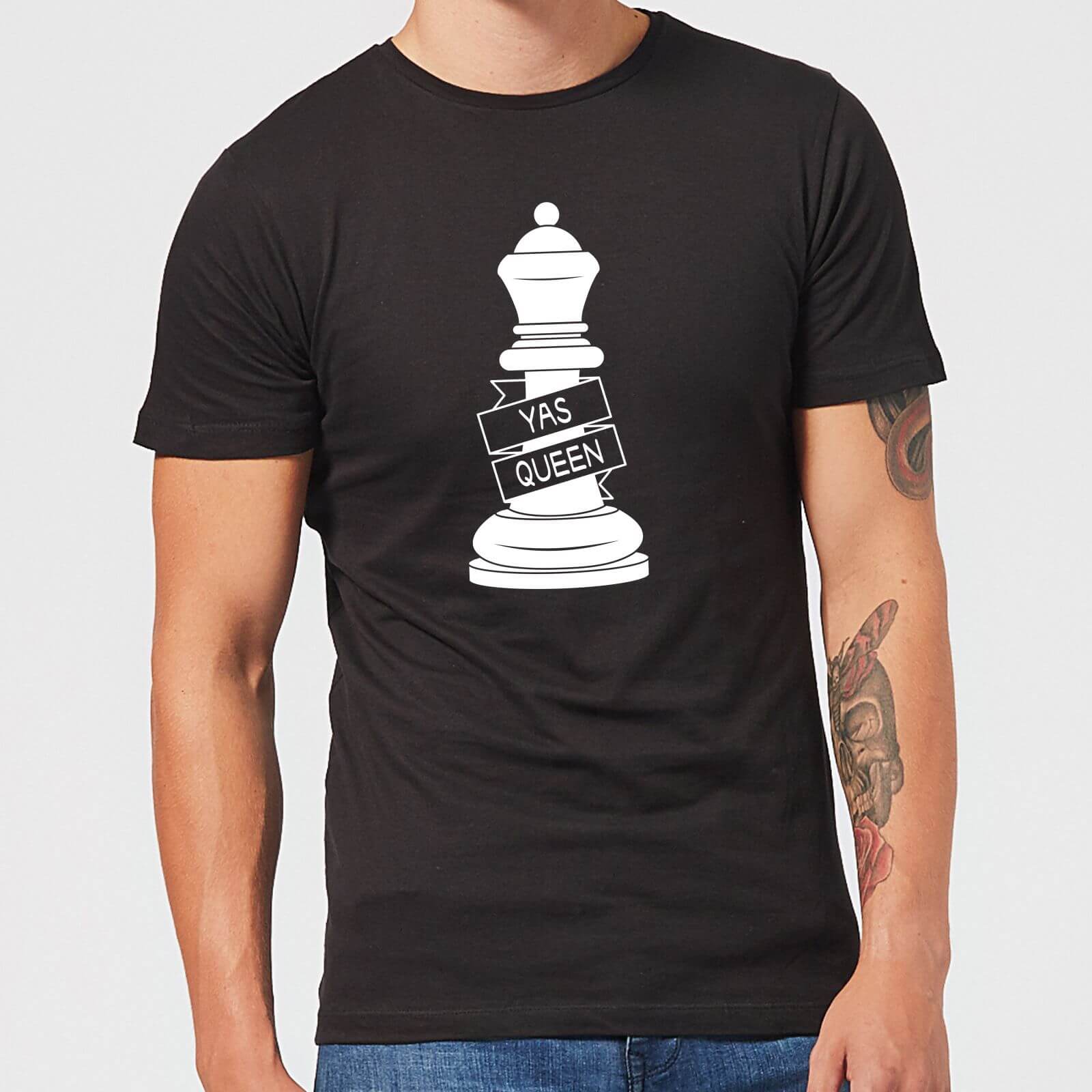 Queen Chess Piece Yas Queen Men's T-Shirt - Black - S - Black