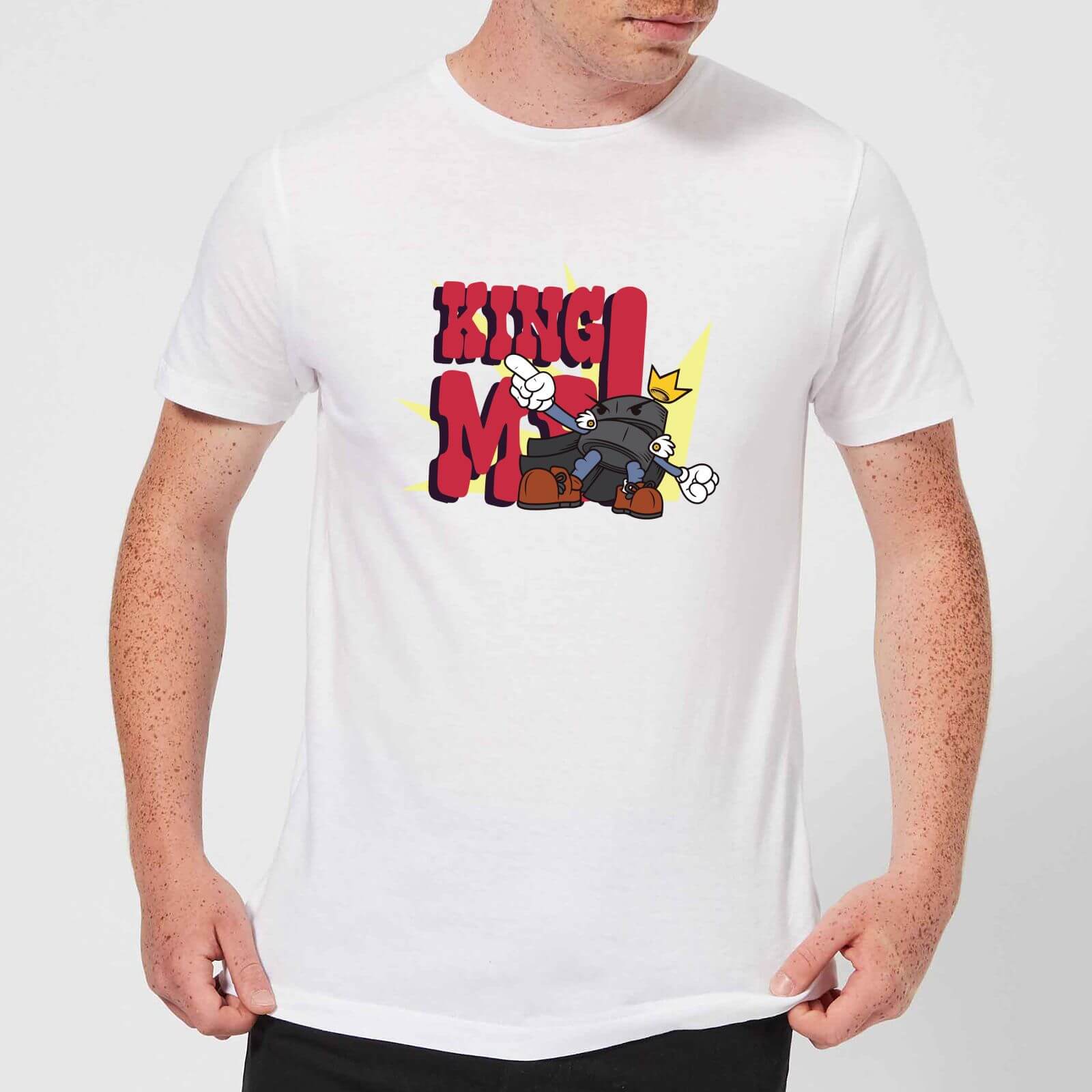 King Me! Checker King Men's T-Shirt - White - S