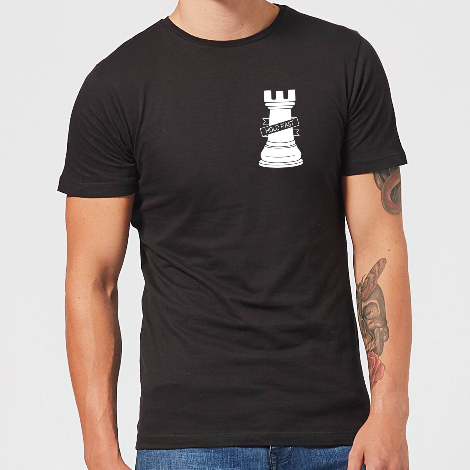 Hold Fast Pocket Print Men's T-Shirt - Black - S - Black