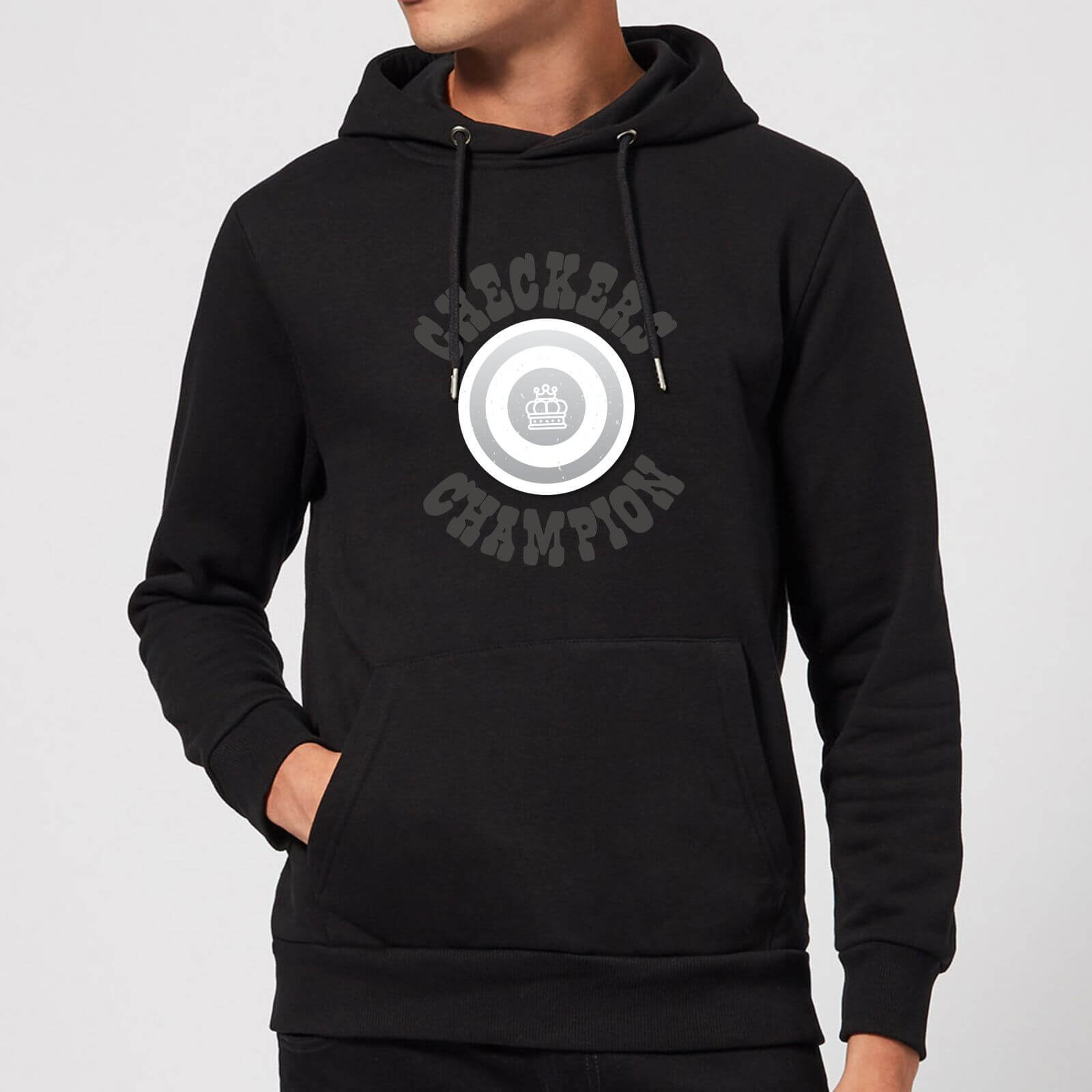Checkers Champion White Checker Hoodie - Black - L - Black