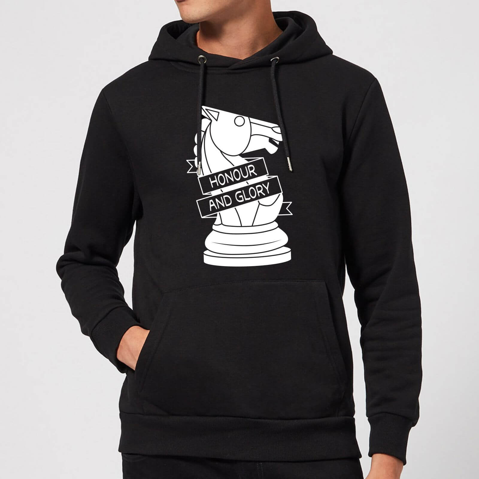 Knight Chess Piece Hoodie - Black - L - Black