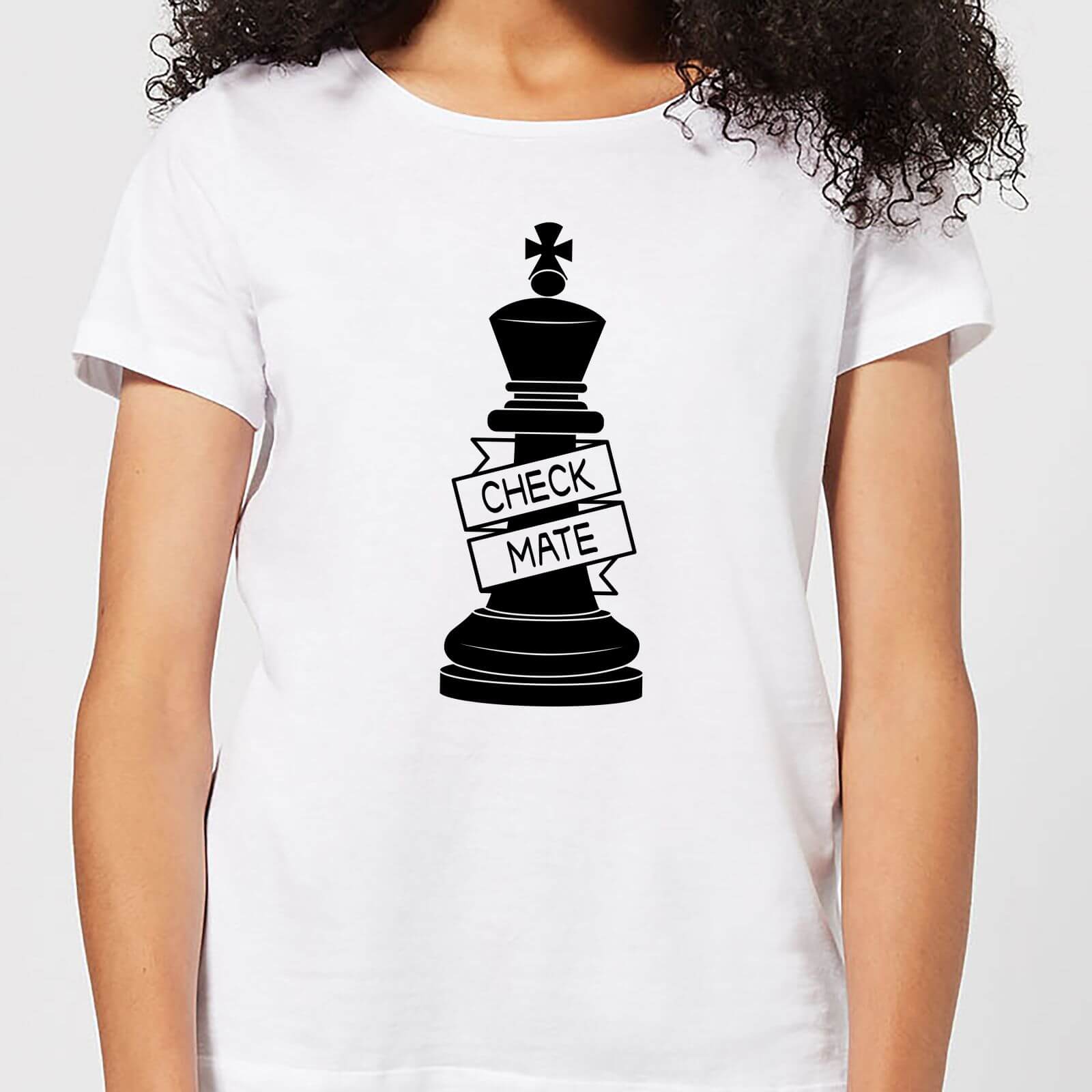 King Chess Piece Check Mate Women's T-Shirt - White - S - White