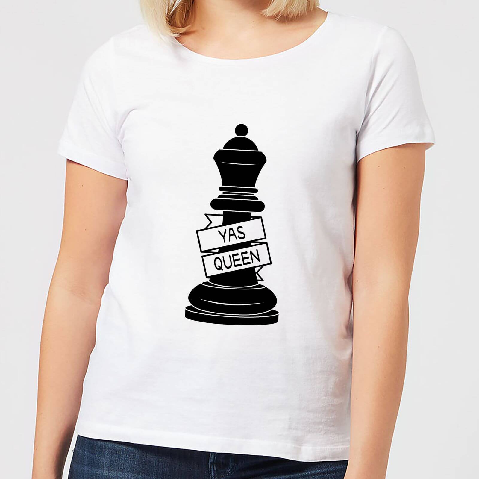 Queen Chess Piece Yas Queen Women's T-Shirt - White - S - White