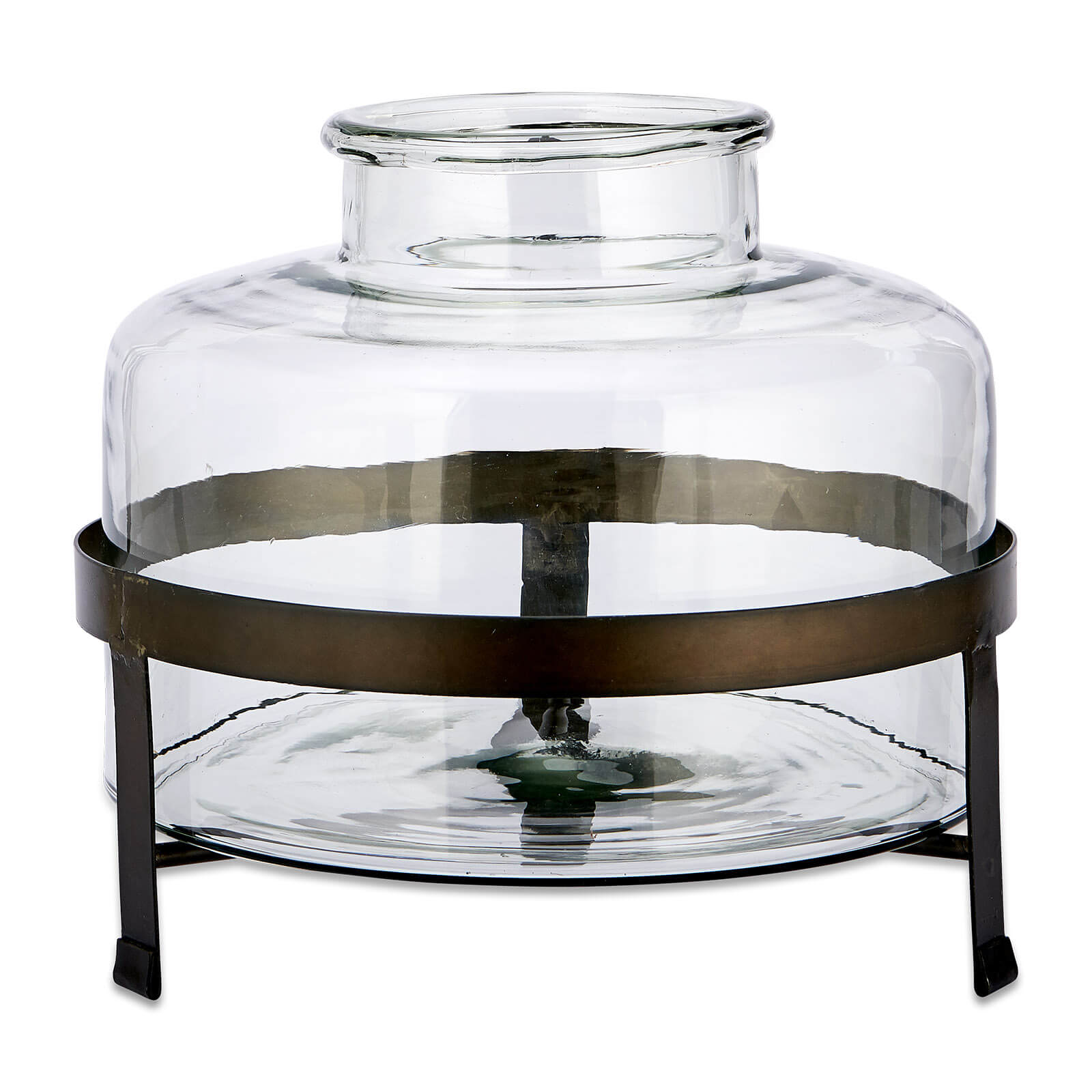 Nkuku - Dari Stand Vase - Aged Black