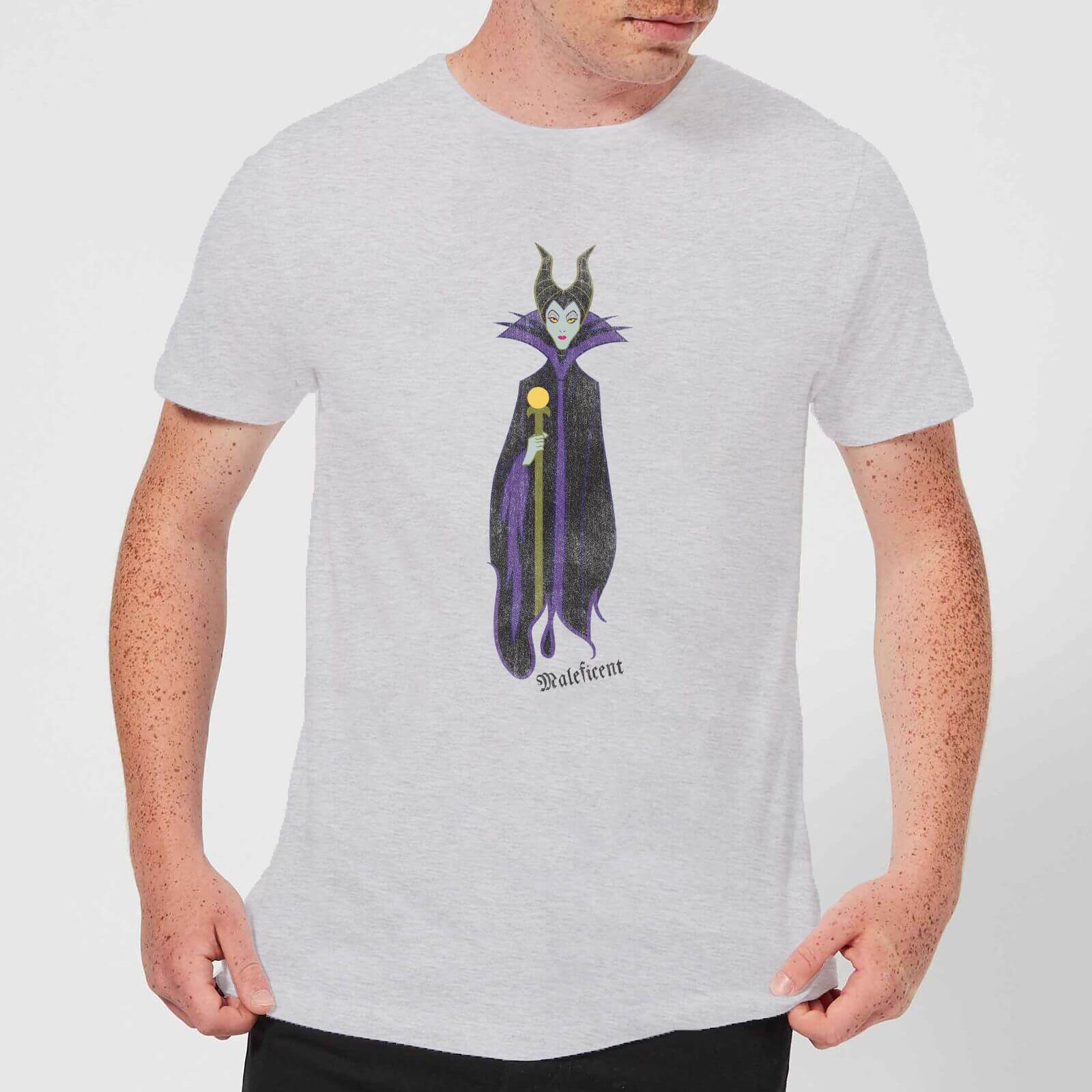 

Disney Sleeping Beauty Maleficent Classic Men's T-Shirt - Grey - S