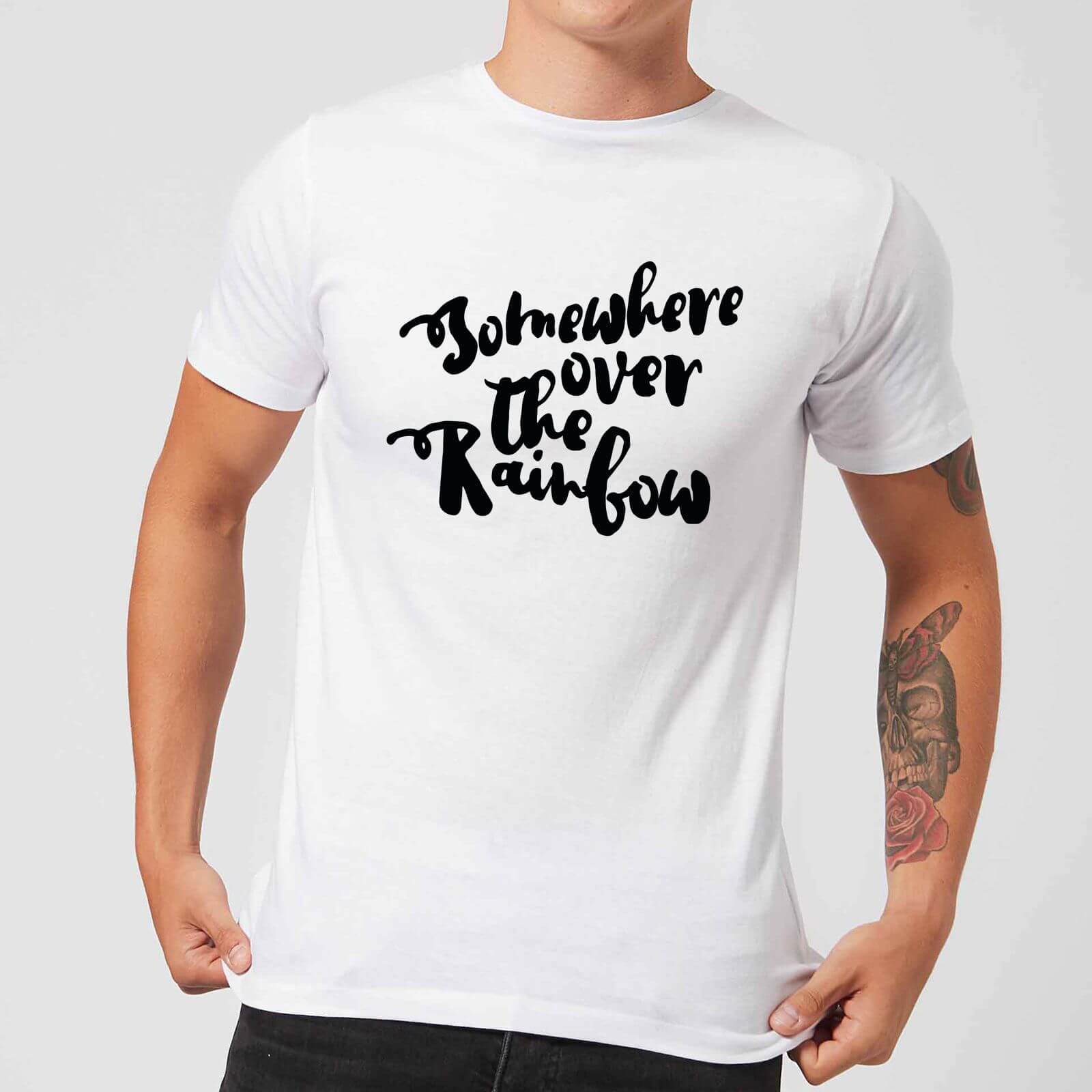 Somewhere Over The Rainbow Men's T-Shirt - White - S - White