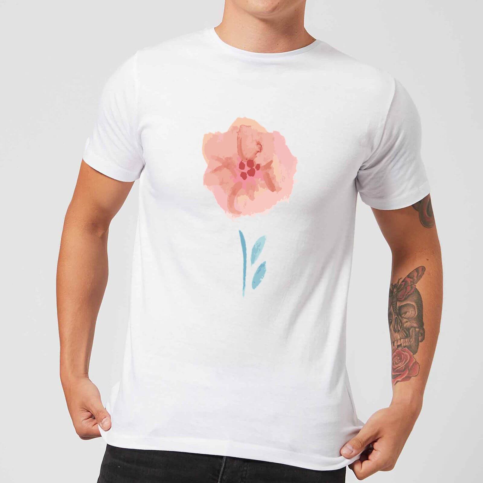 Flower 9 Men's T-Shirt - White - S - White