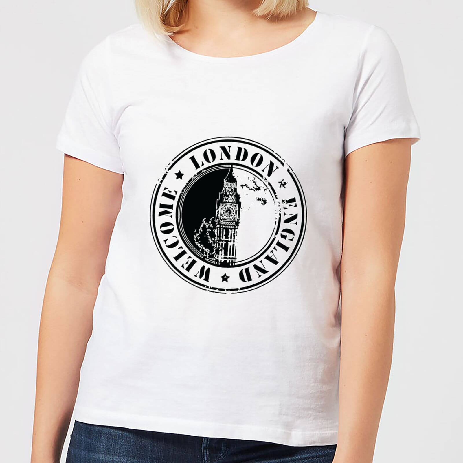 Welcome London England Women's T-Shirt - White - S - White