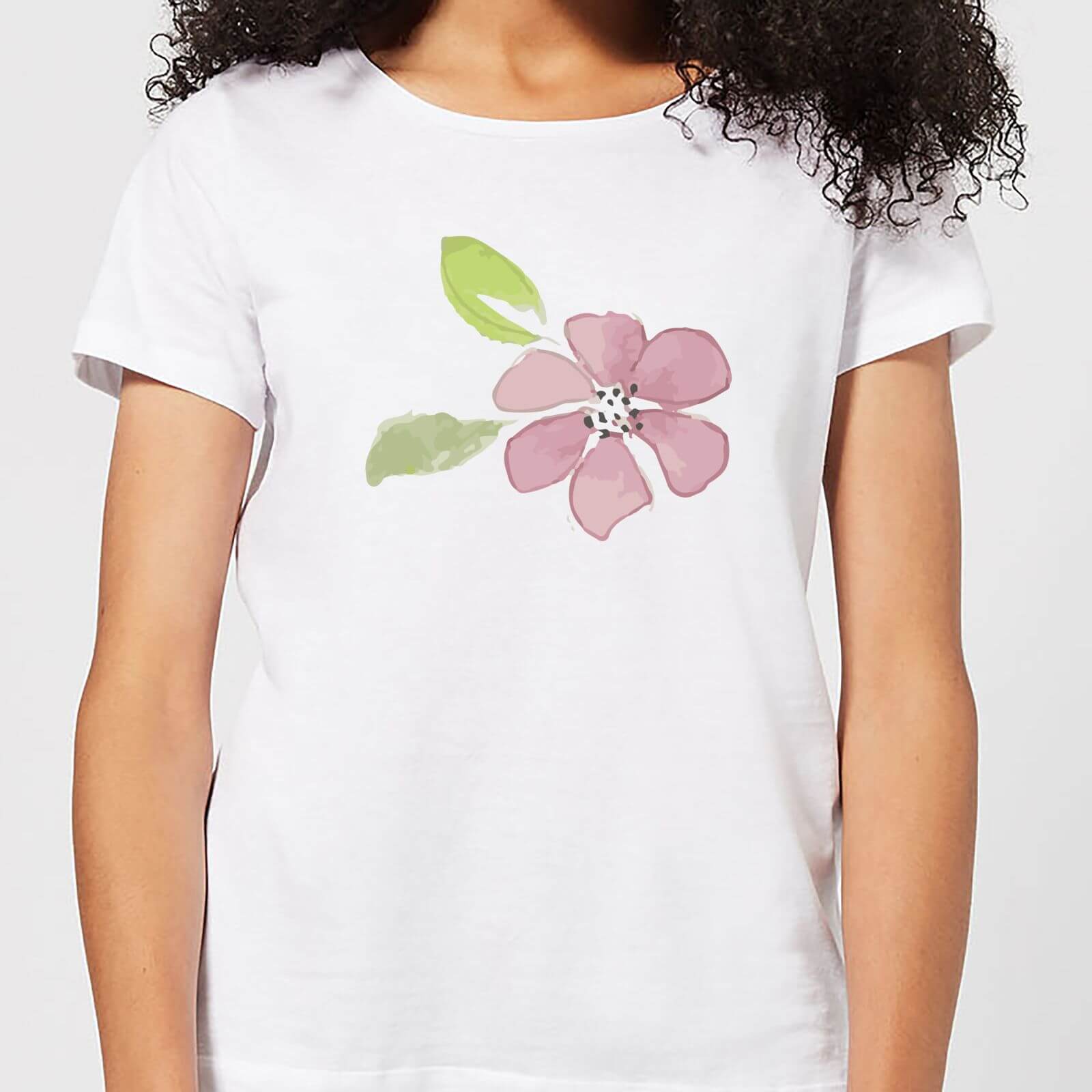 Pink Flower 2 Women's T-Shirt - White - S - White