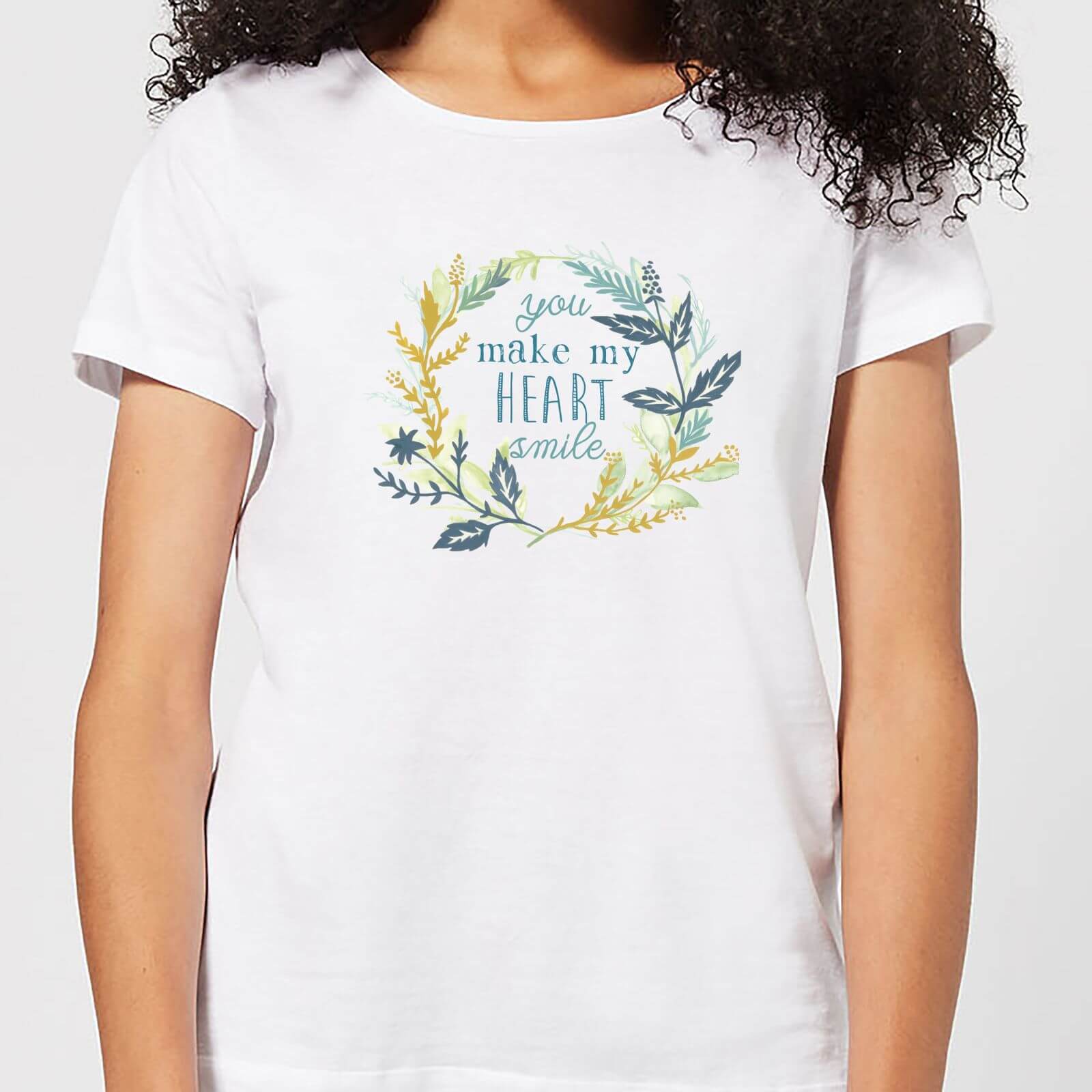 You Make My Heart Smile Women's T-Shirt - White - S - White