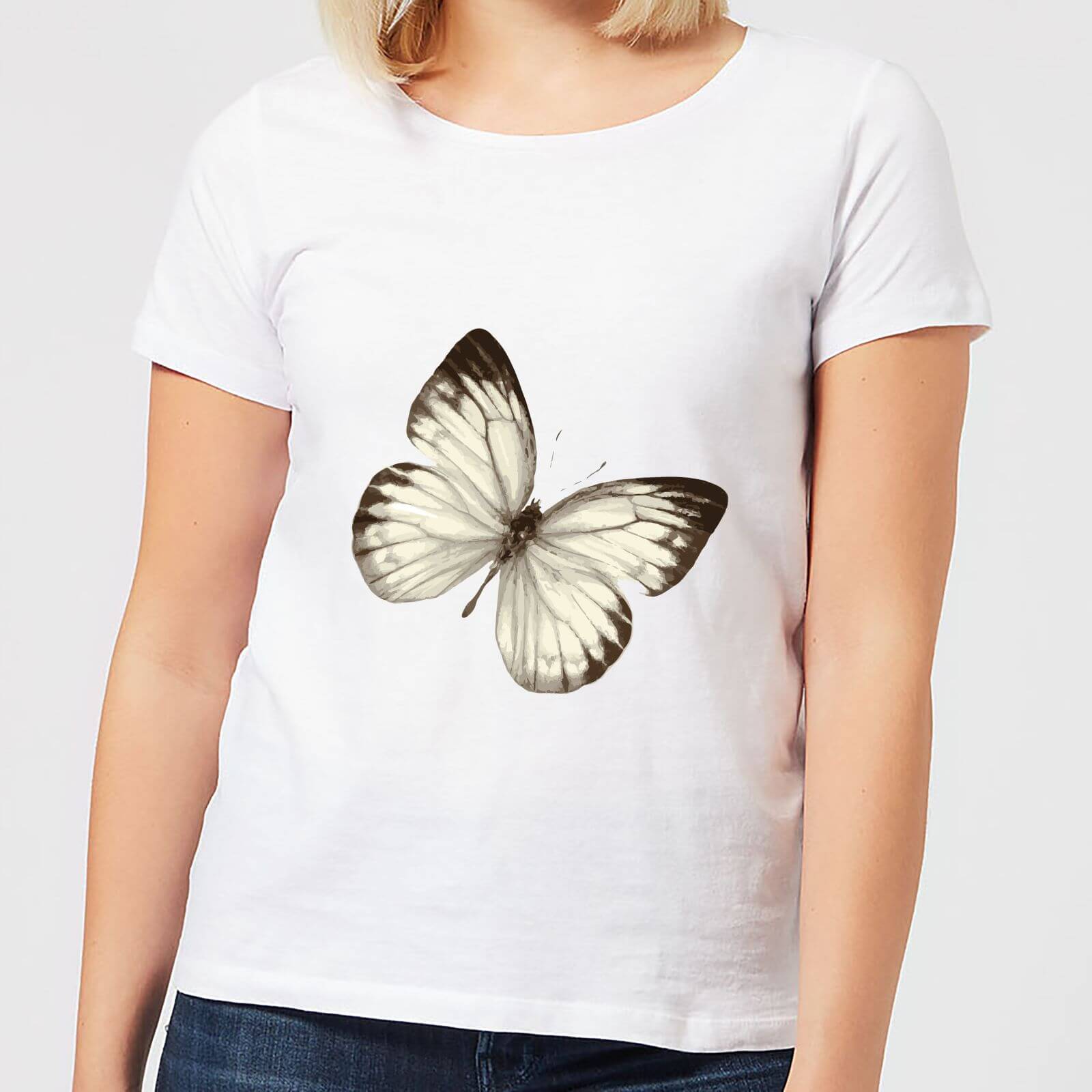 Butterfly 3 Women's T-Shirt - White - S - White