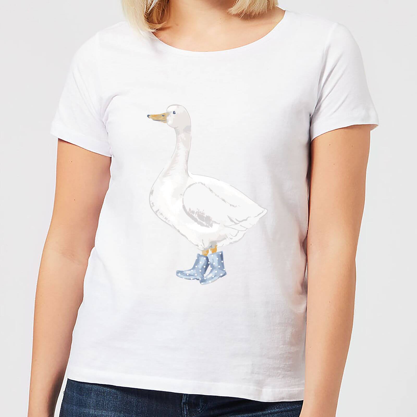 A Goose In Wellies Women's T-Shirt - White - XXL - White