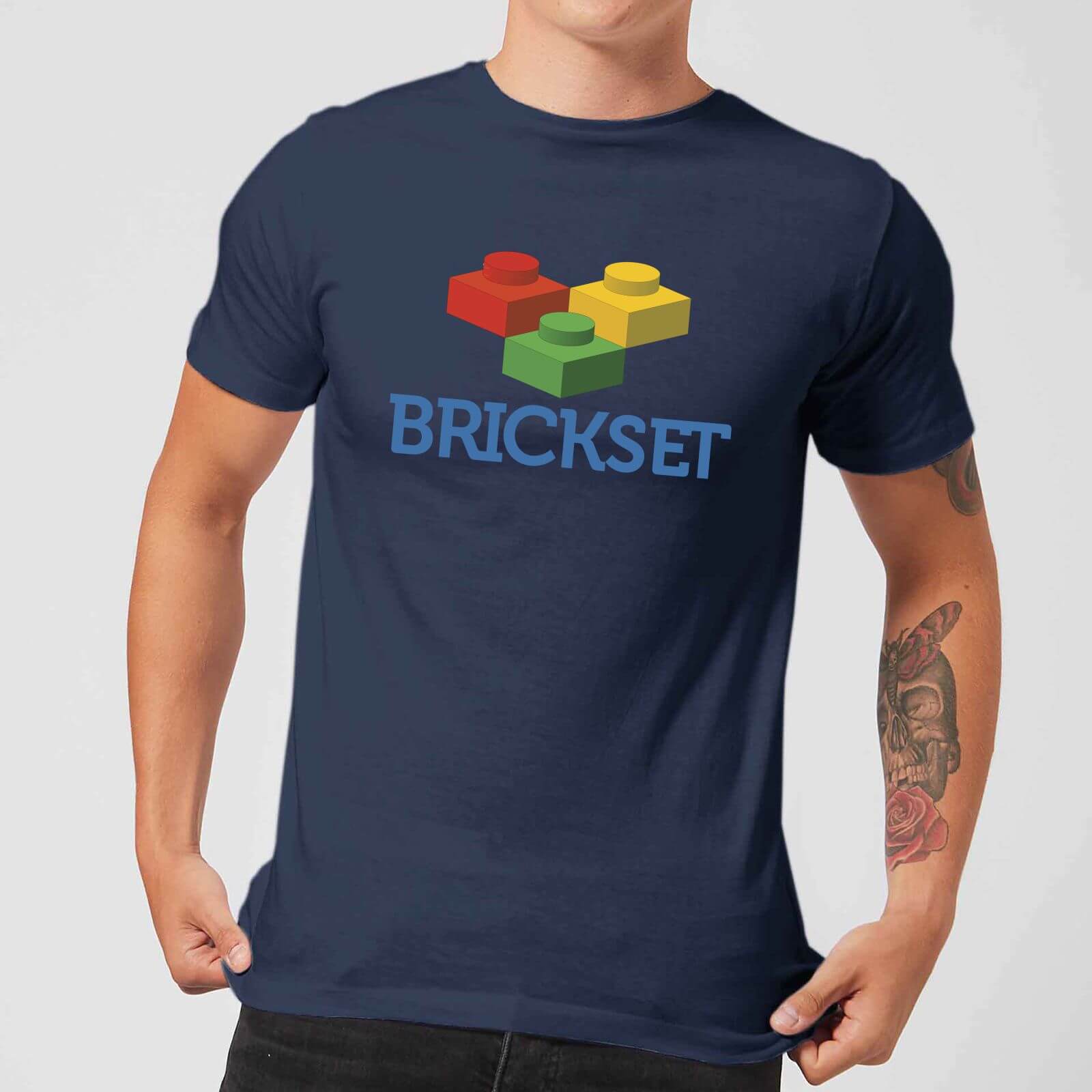 Brickset Logo Men's T-Shirt - Navy - S