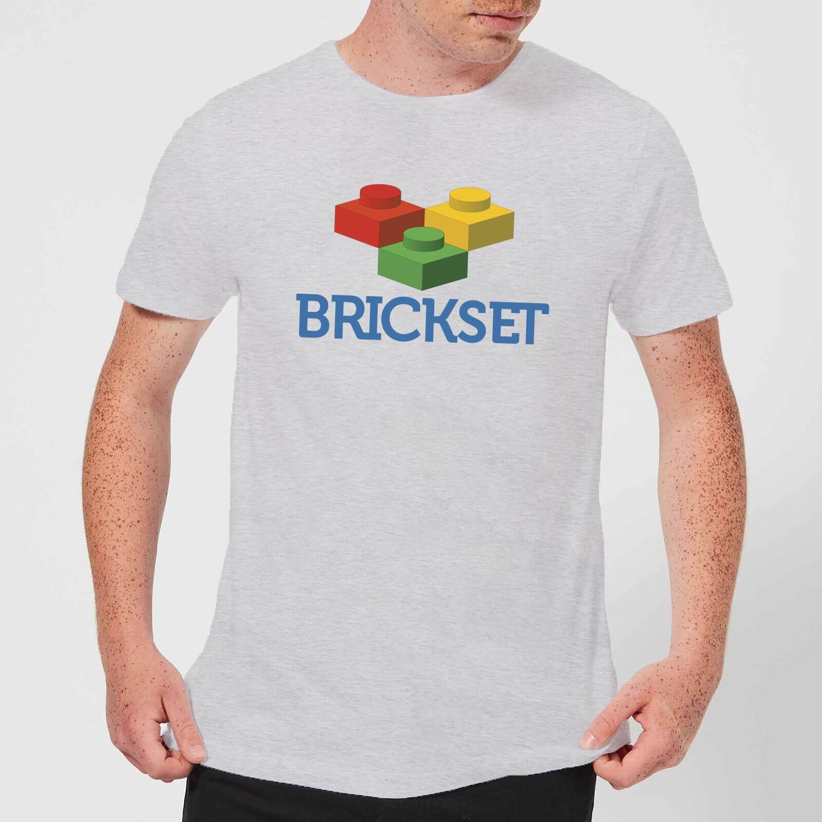 Brickset Logo Men's T-Shirt - Grey - S - Grey