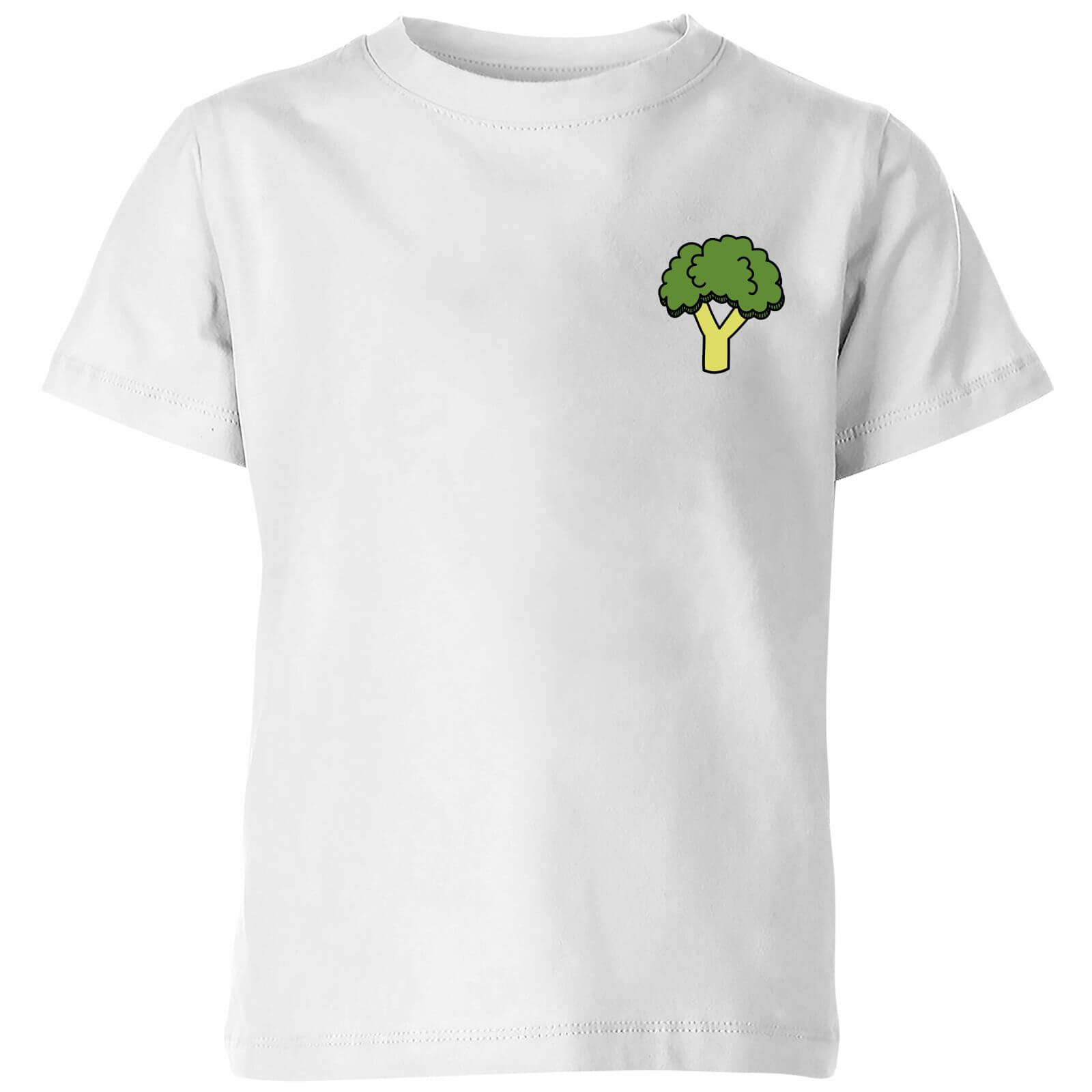 Cooking Small Broccoli Kids' T-Shirt - 3-4 Years - White