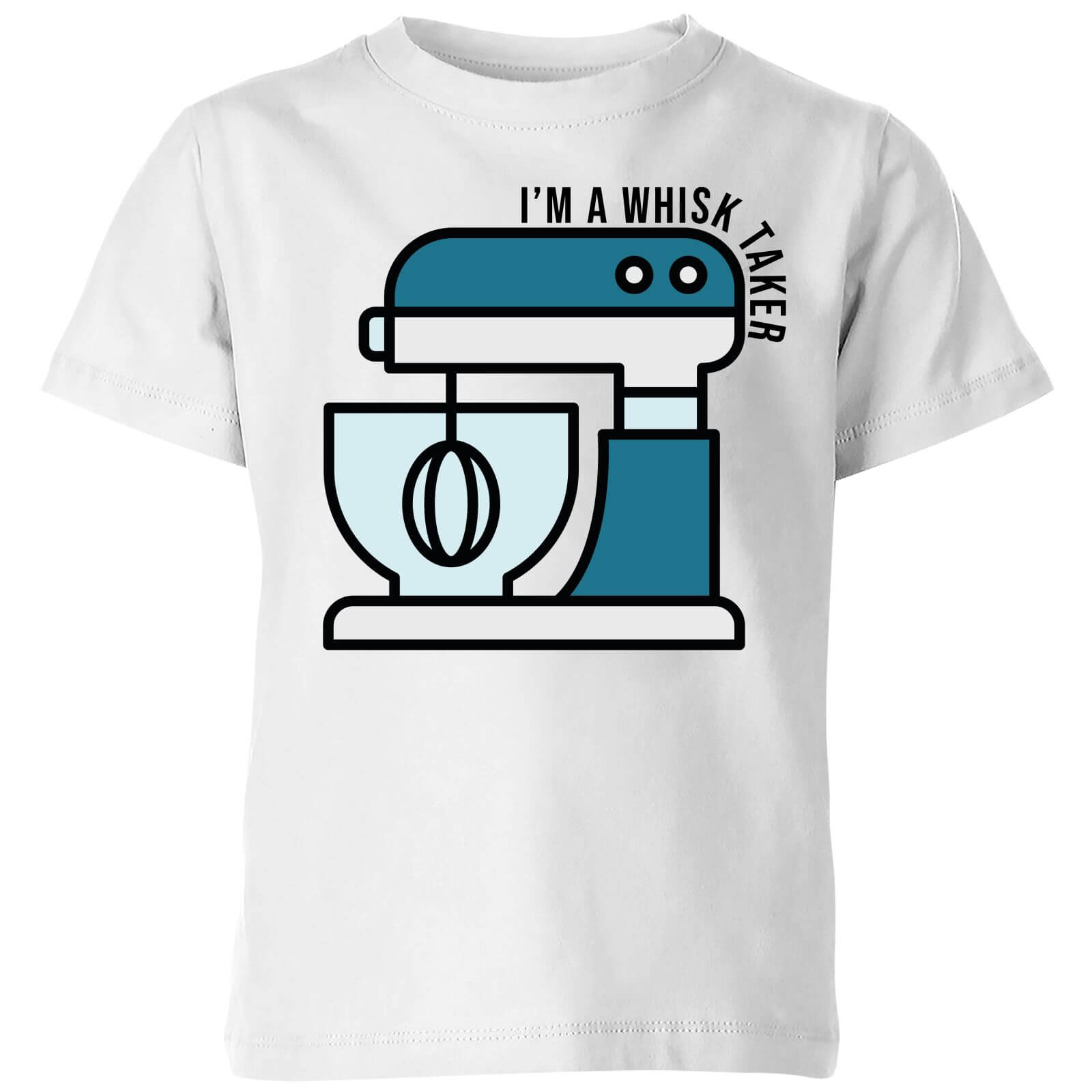 Cooking I'm A Whisk Taker Kids' T-Shirt - 3-4 Years - White