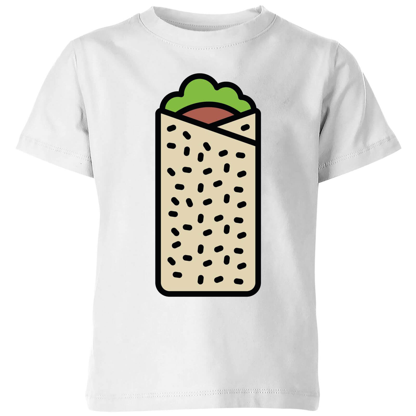Cooking Burrito Kids' T-Shirt - 11-12 Years - White