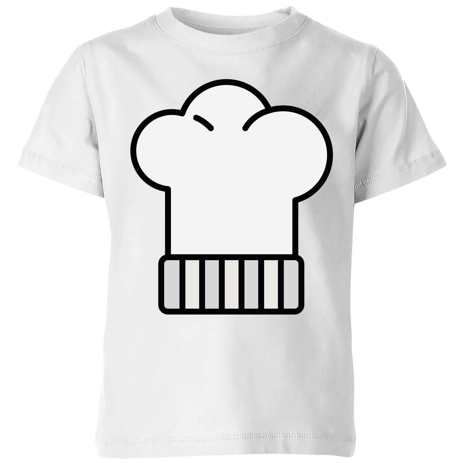 Cooking Chefs Hat Kids' T-Shirt - 3-4 Years - White