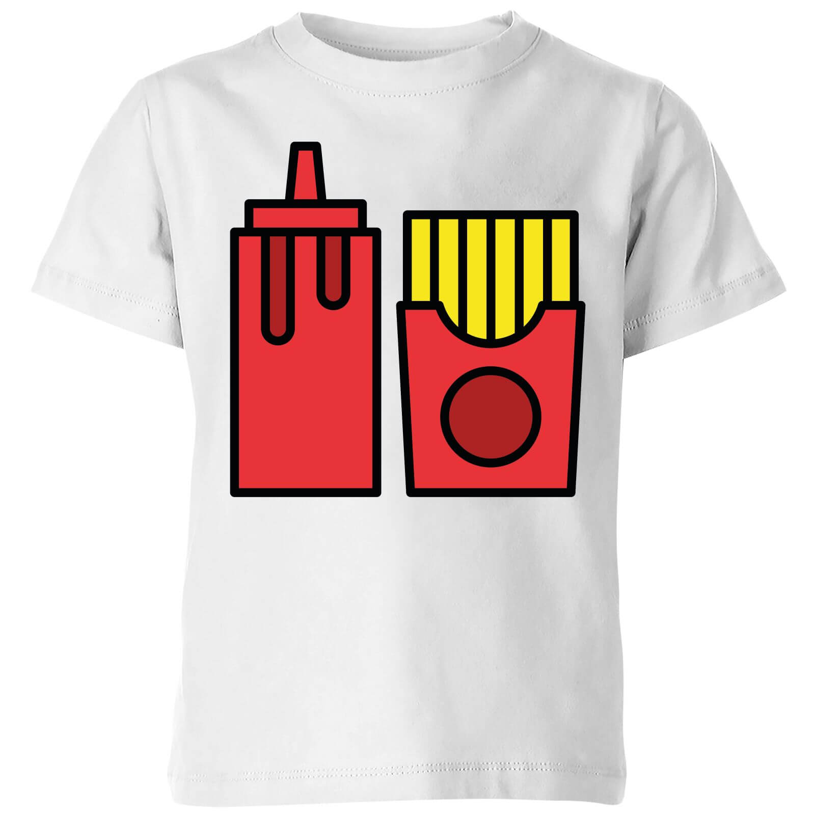 Cooking Ketchup And Fries Kids' T-Shirt - 3-4 Years - White