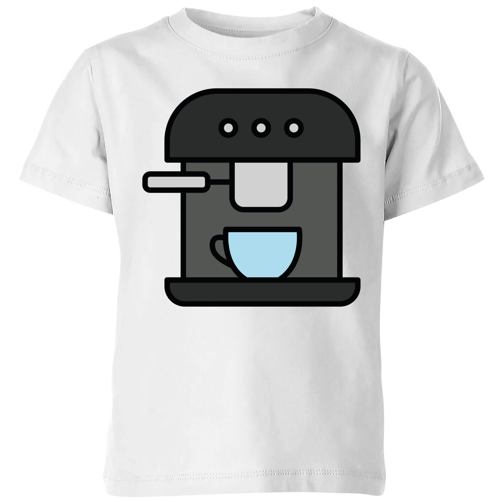 Cooking Coffee Machine Kids' T-Shirt - 11-12 Years - White