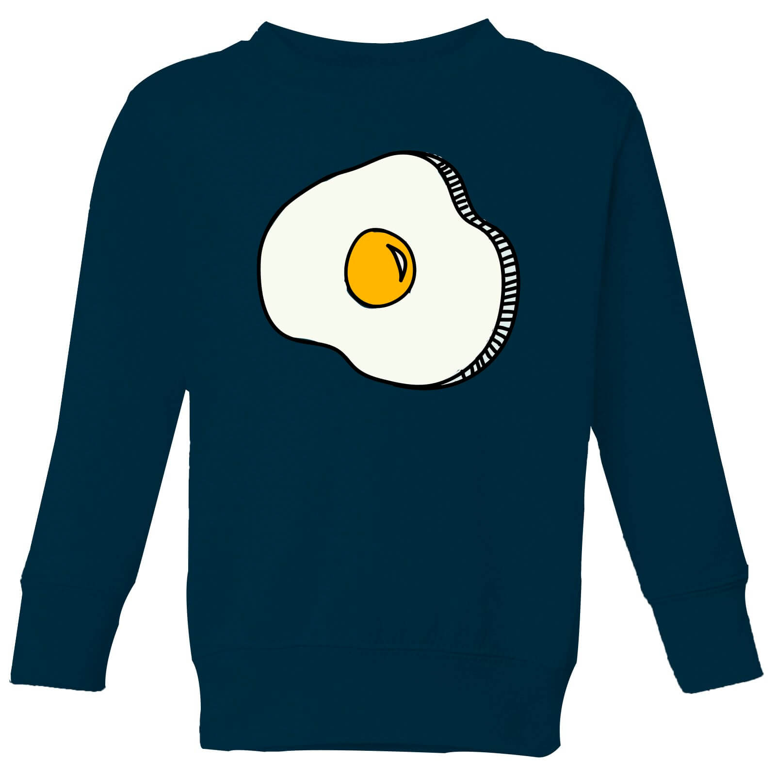 Cooking Fried Egg Kids' Sweatshirt - 9-10 Years - Navy