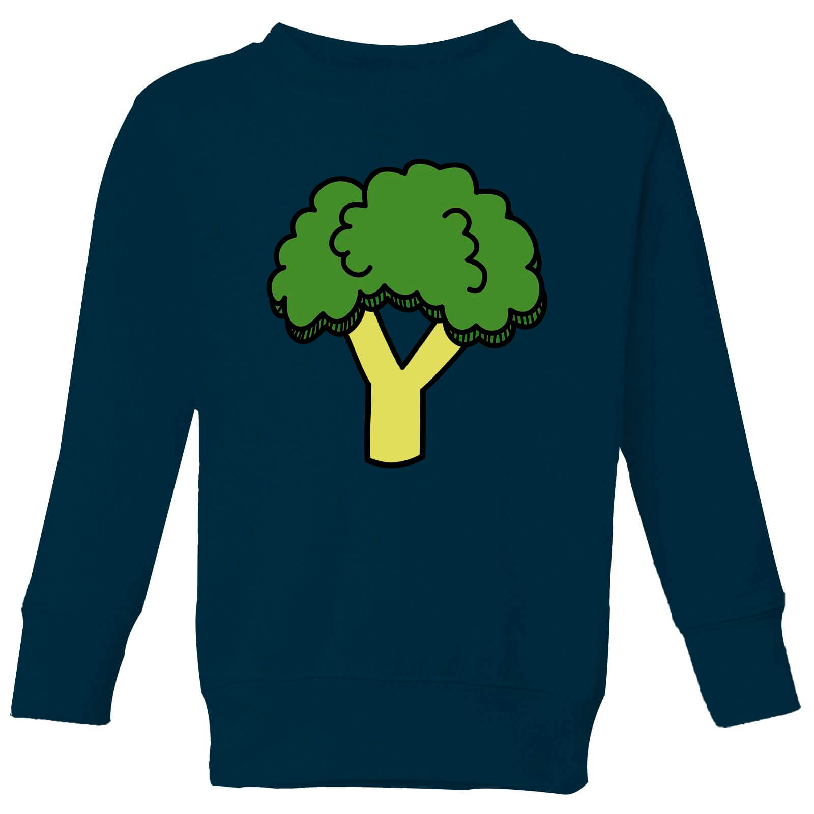 Cooking Broccoli Kids' Sweatshirt - 9-10 Years - Navy