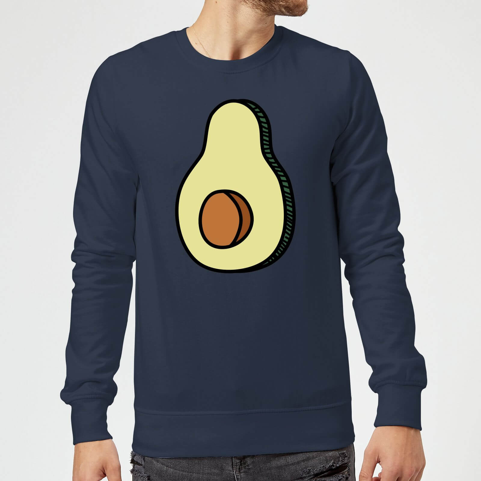 Cooking Avocado Sweatshirt - S - Navy