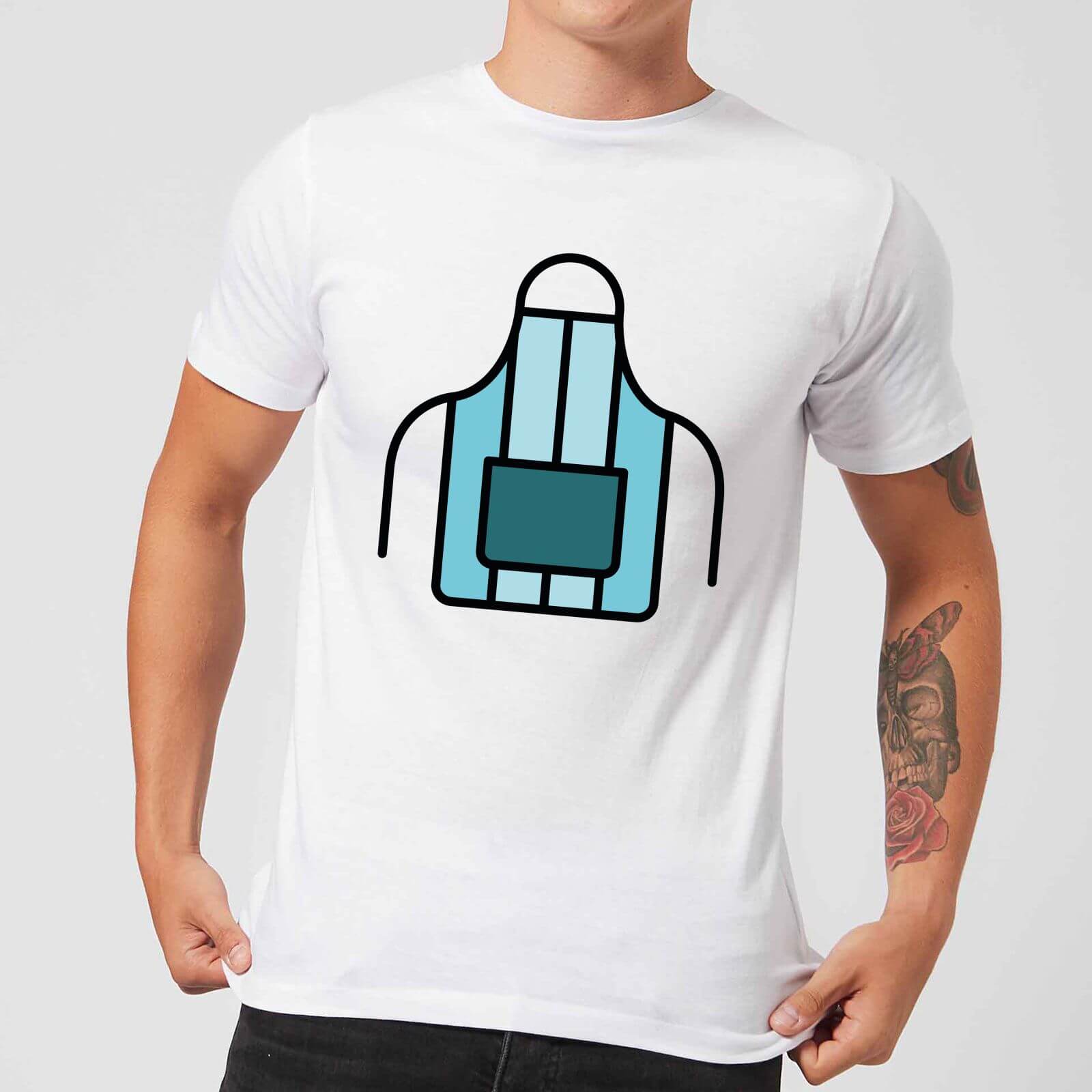 Cooking Apron Men's T-Shirt - XL - White