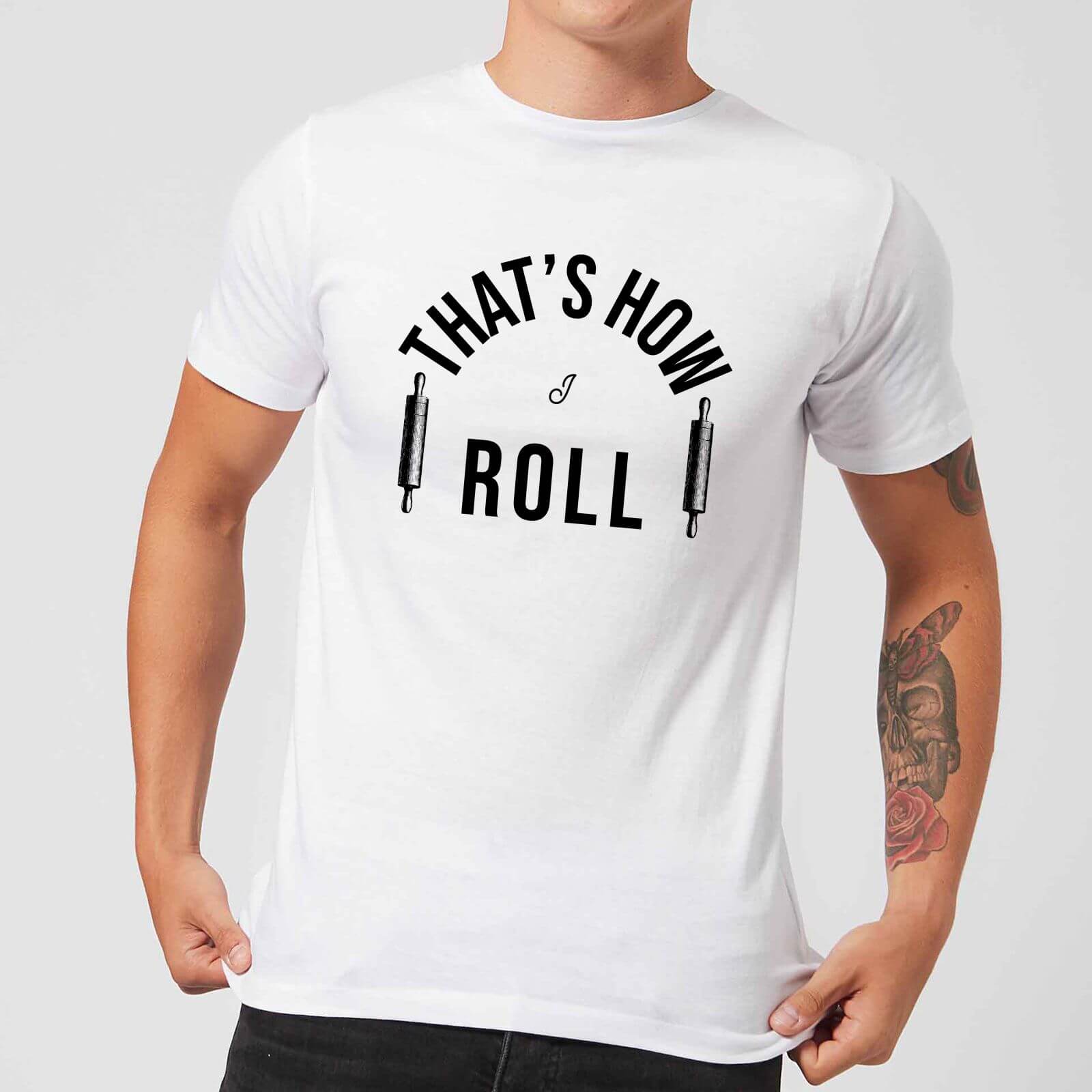 Cooking That's How I Roll Men's T-Shirt - S - White