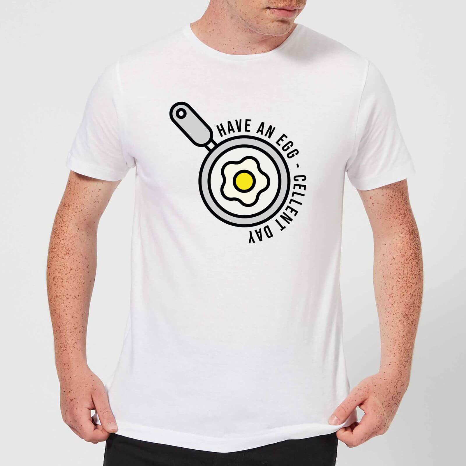 Cooking Have An Egg - Cellent Day Men's T-Shirt - S - White