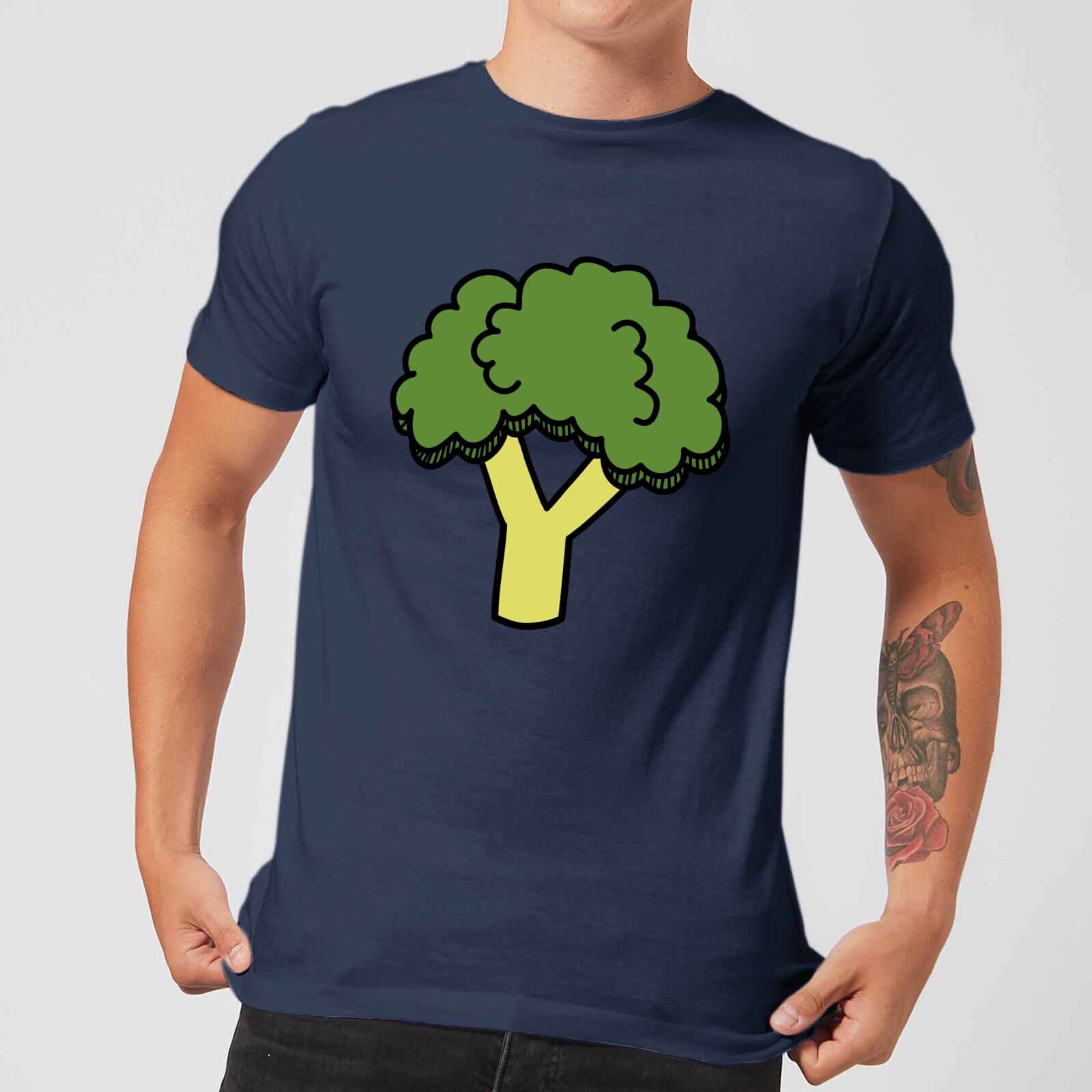 Cooking Broccoli Men's T-Shirt - S - Navy