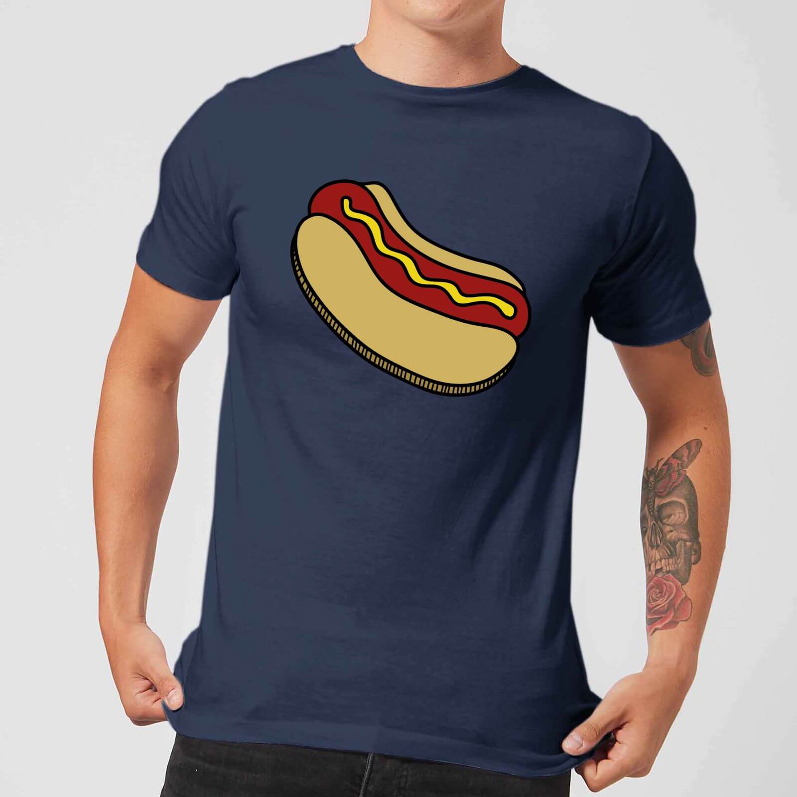 Cooking Hot Dog Men's T-Shirt - S - Navy
