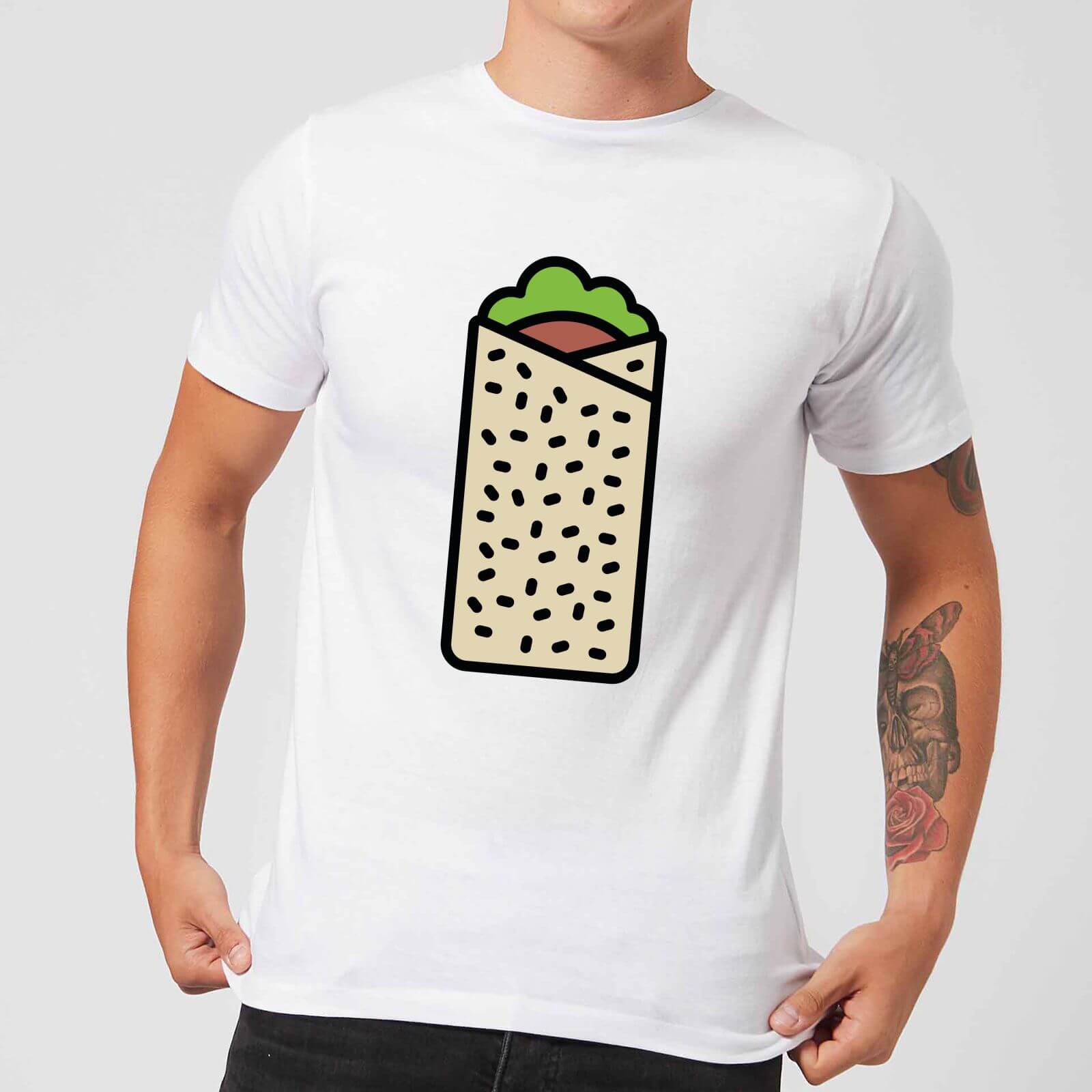 Cooking Burrito Men's T-Shirt - S - White