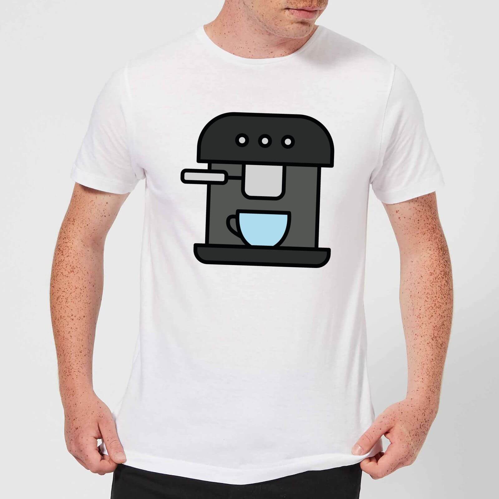 Cooking Coffee Machine Men's T-Shirt - M - White