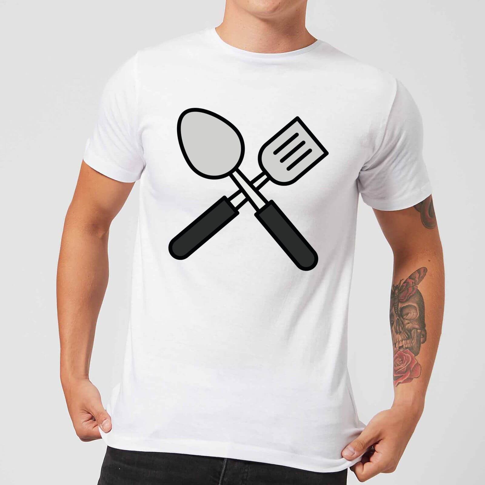 Cooking Spatula And Spoon Men's T-Shirt - XXL - White