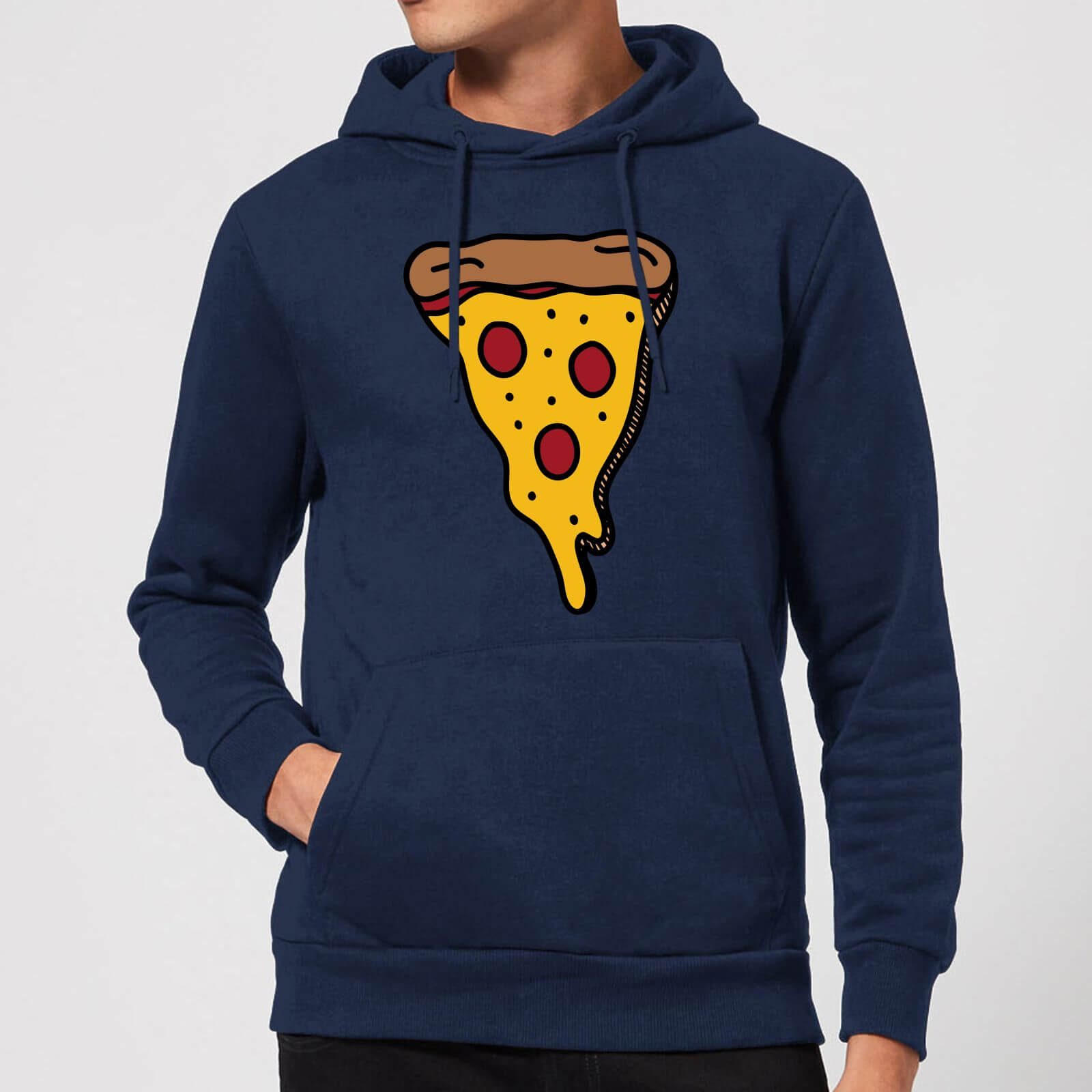 Cooking Pizza Slice Hoodie - S - Navy