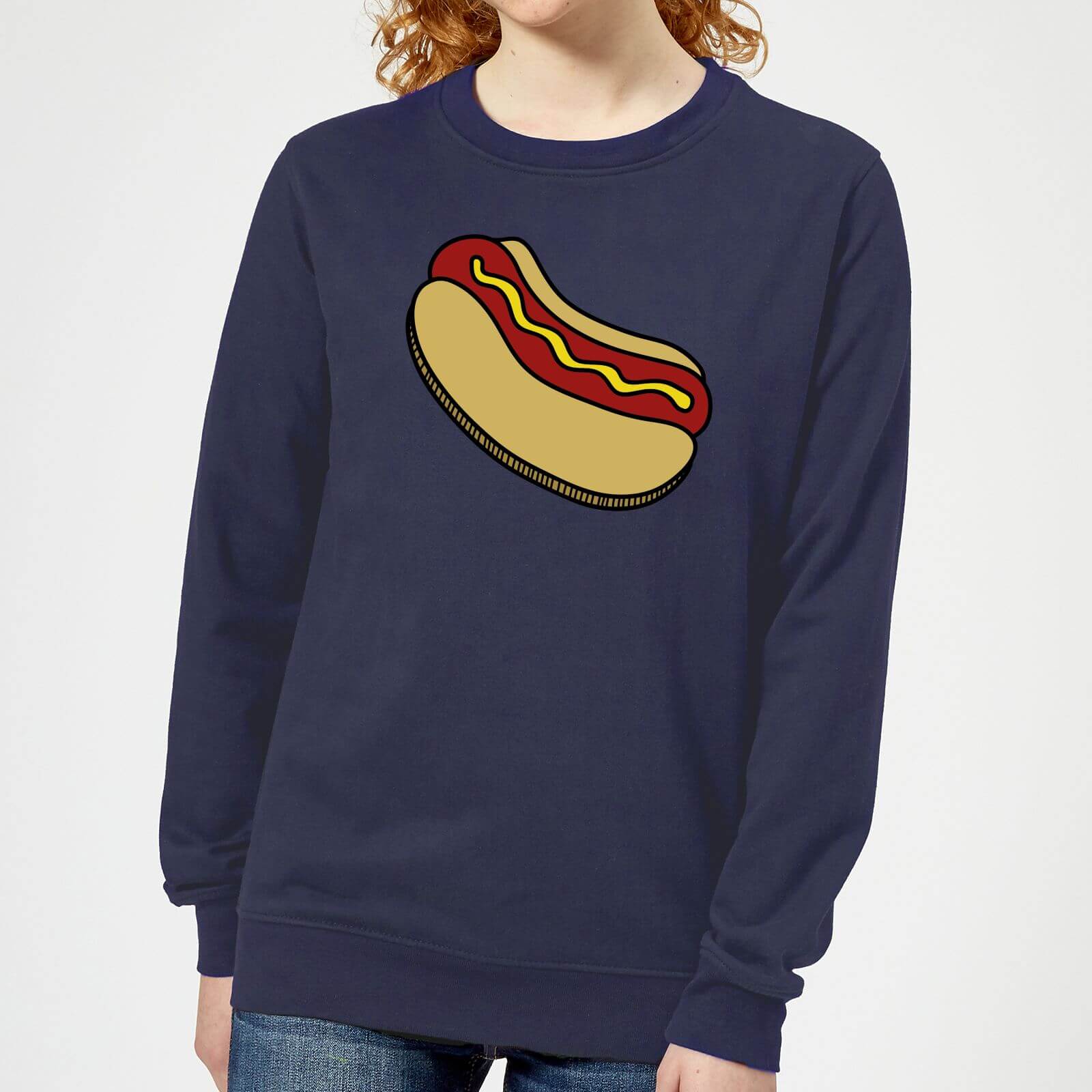 Cooking Hot Dog Women's Sweatshirt - XS - Navy