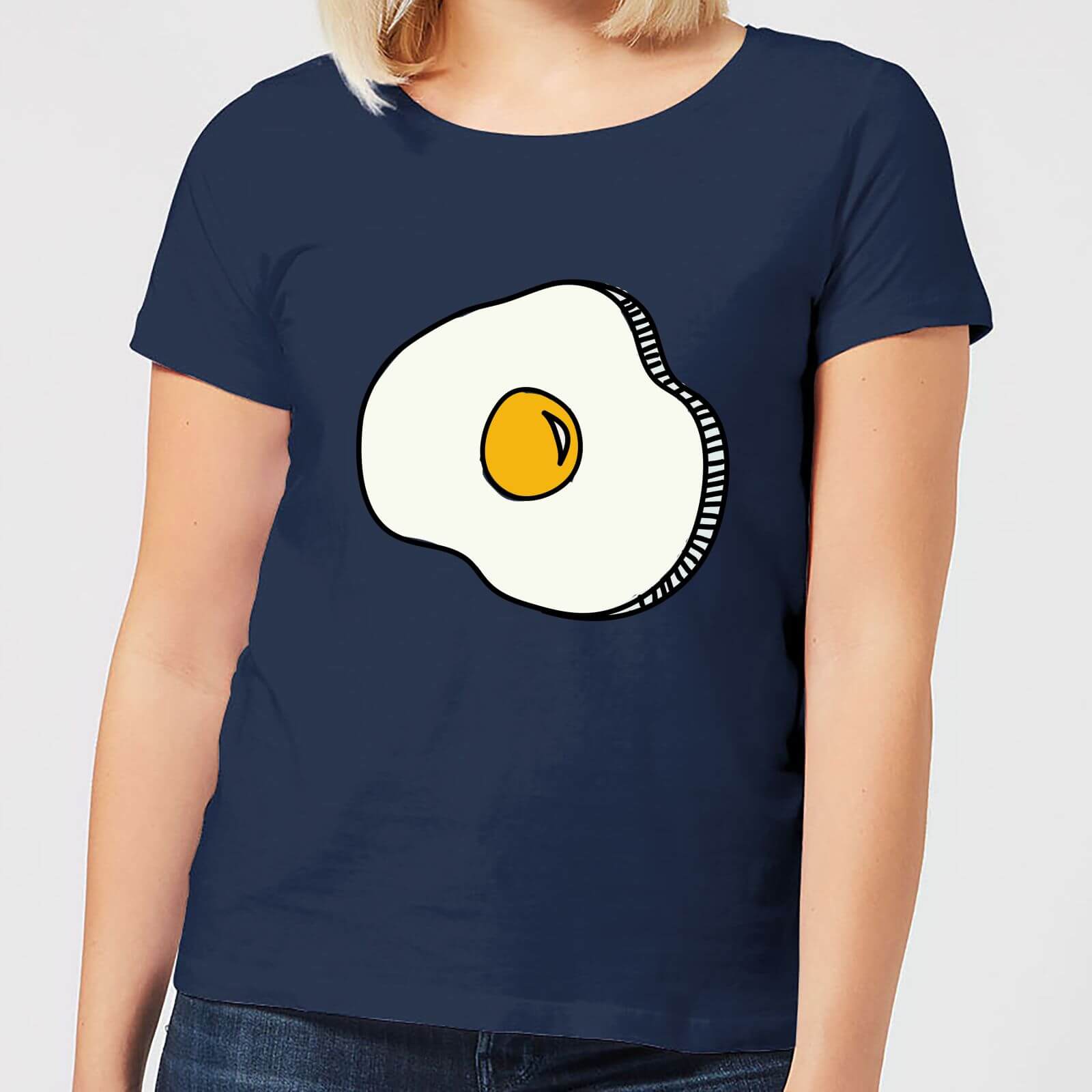 Cooking Fried Egg Women's T-Shirt - S - Navy