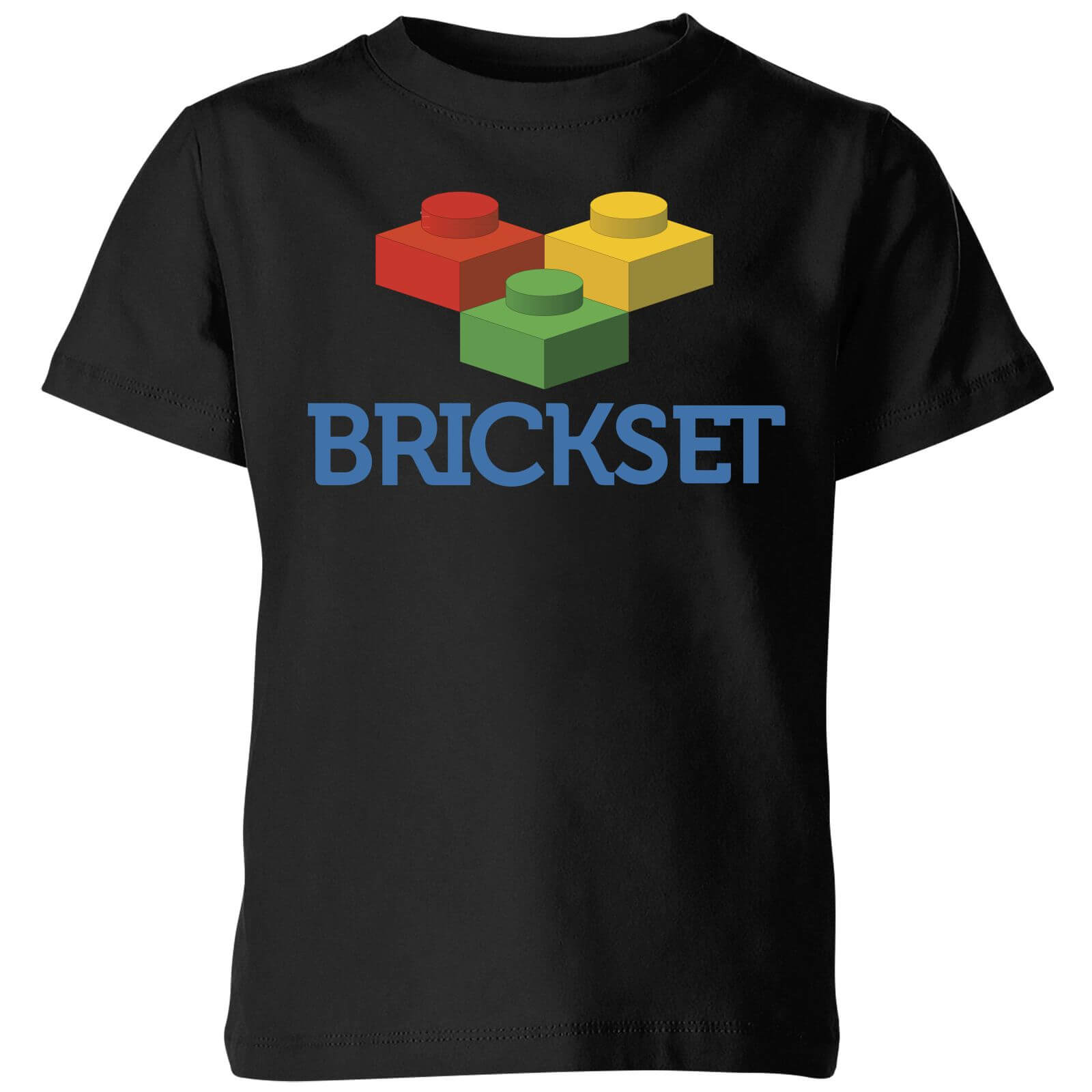 Brickset Logo Kids' T-Shirt - Black - 3-4 Years - Black
