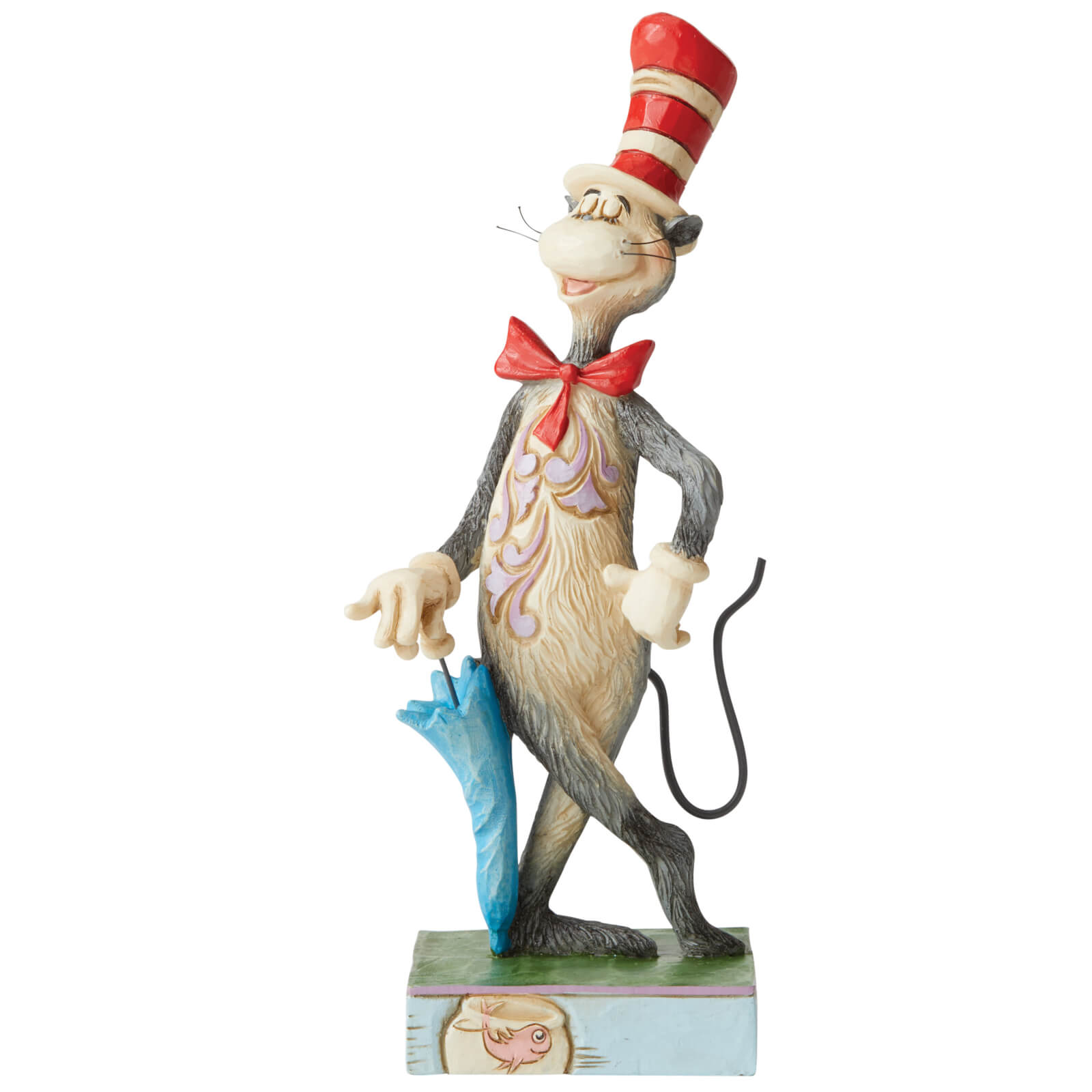 Image of Dr Seuss by Jim Shore The Cat in the Hat with Umbrella Figurine