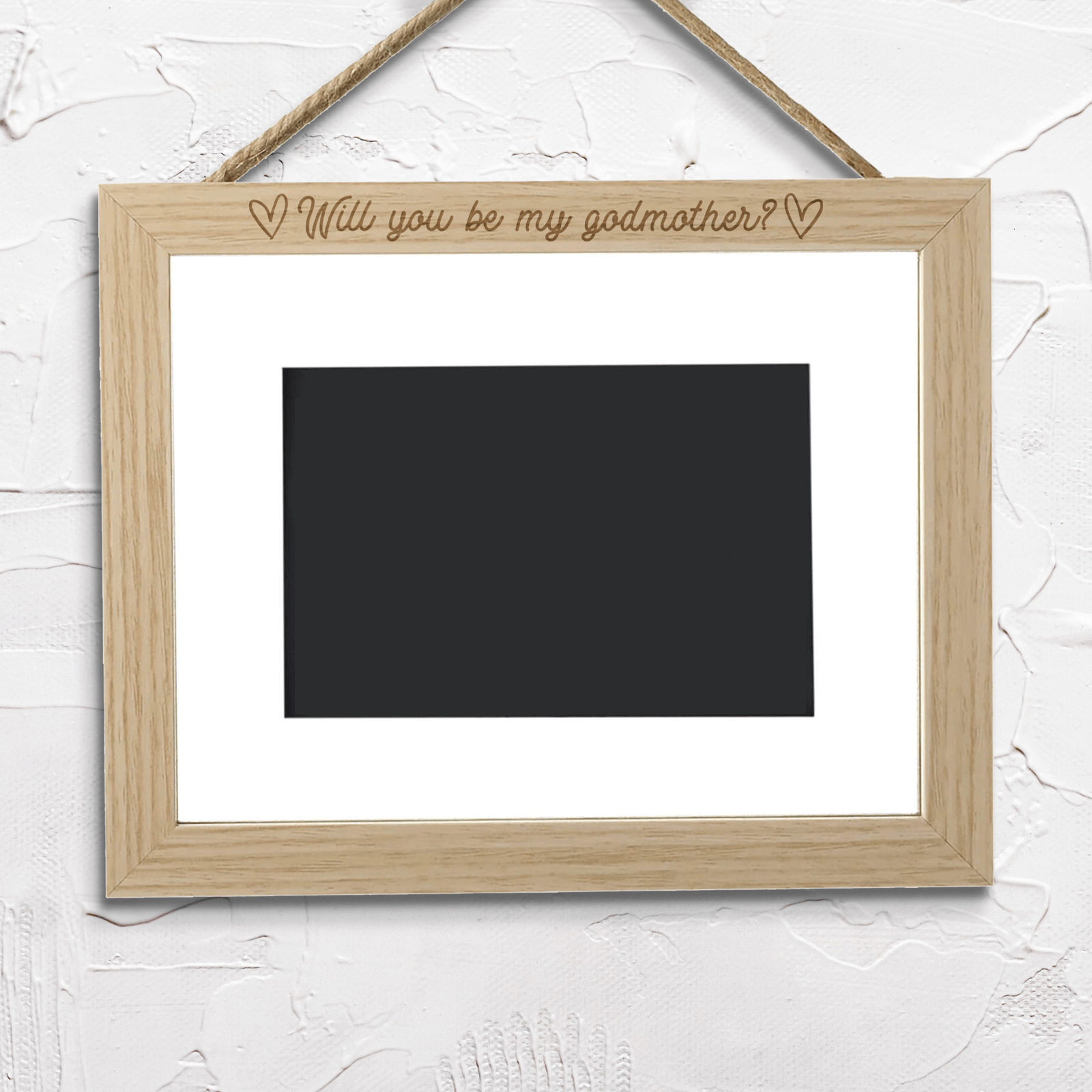 Will You Be My Godmother? Landscape Frame - Large - 24x33cm