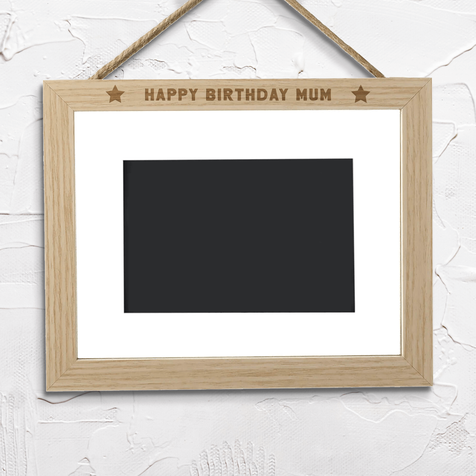 Happy Birthday Mum Landscape Frame - Large - 24x33cm