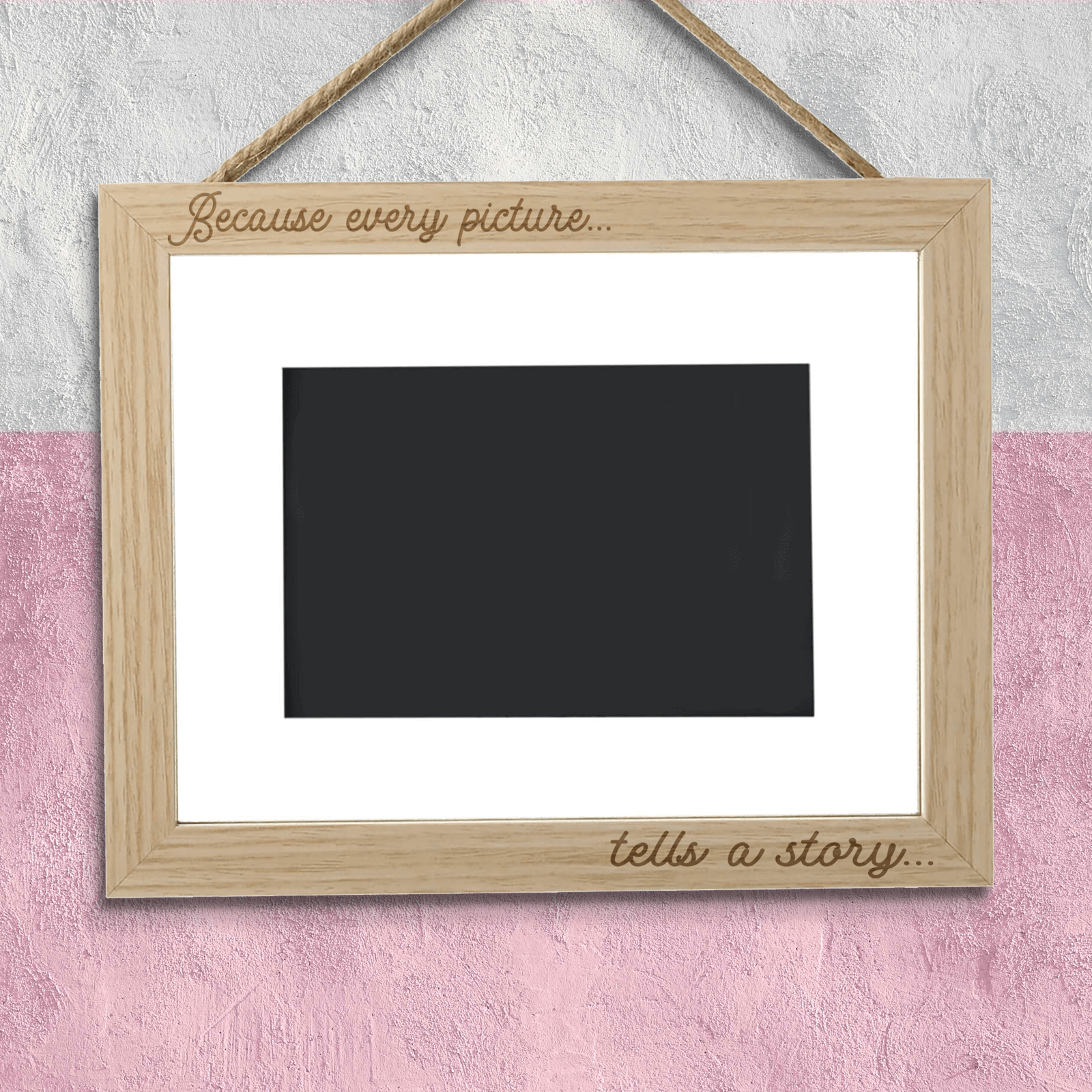 Because Every Picture Tells A Story Landscape Frame - Large - 24x33cm